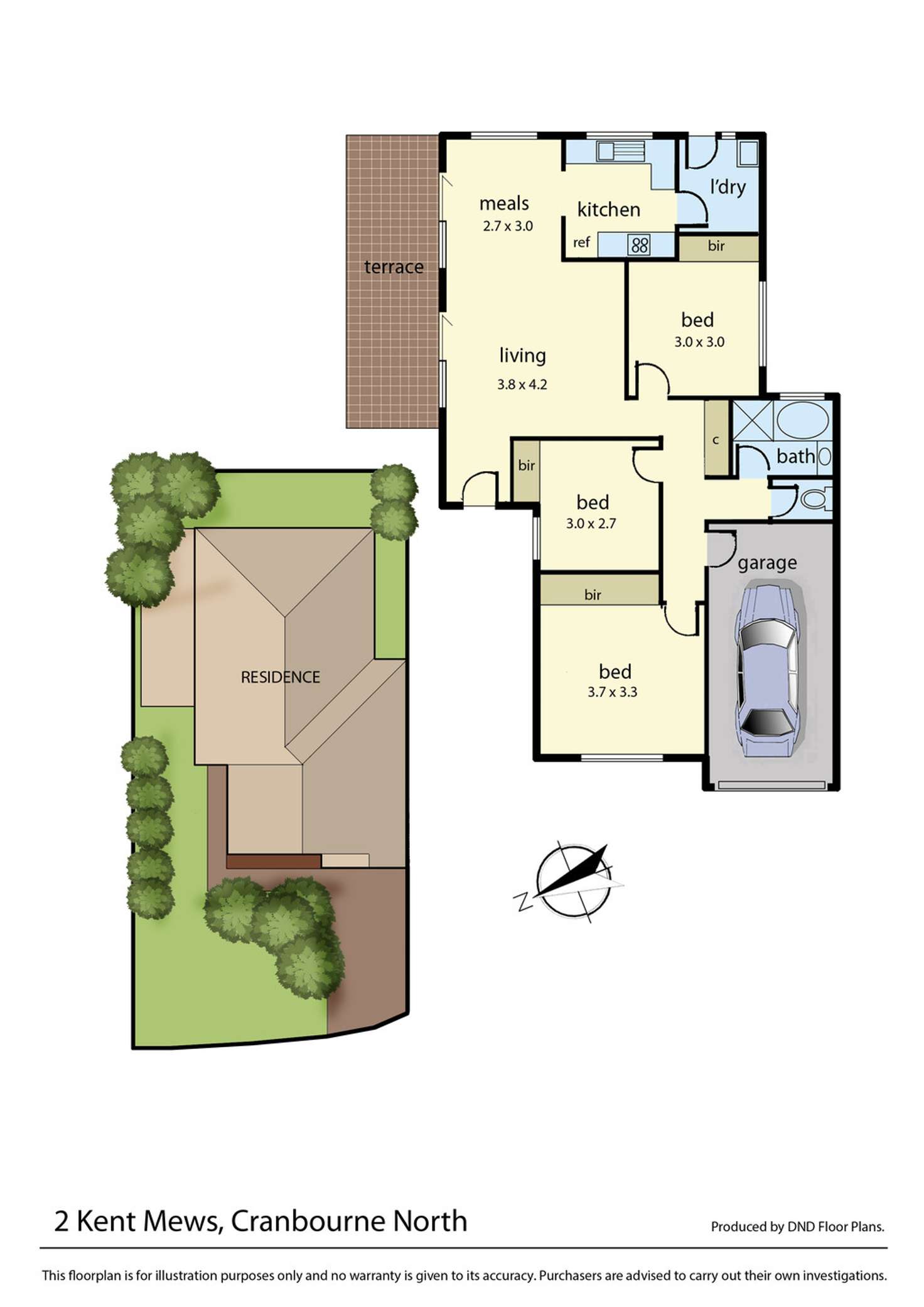 Floorplan of Homely house listing, 2 Kent Mews, Cranbourne North VIC 3977