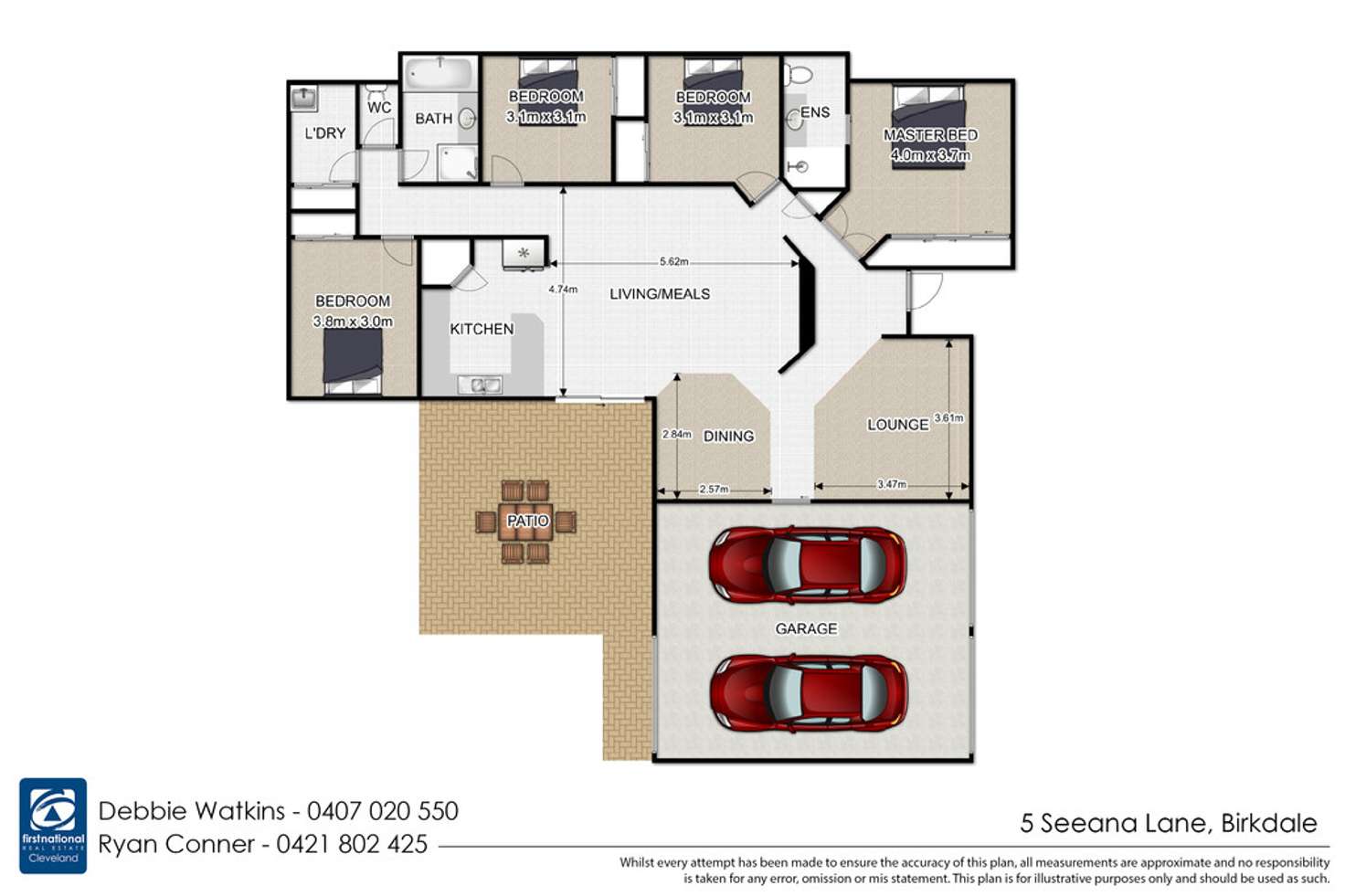 Floorplan of Homely house listing, 5 Seeana Lane, Birkdale QLD 4159