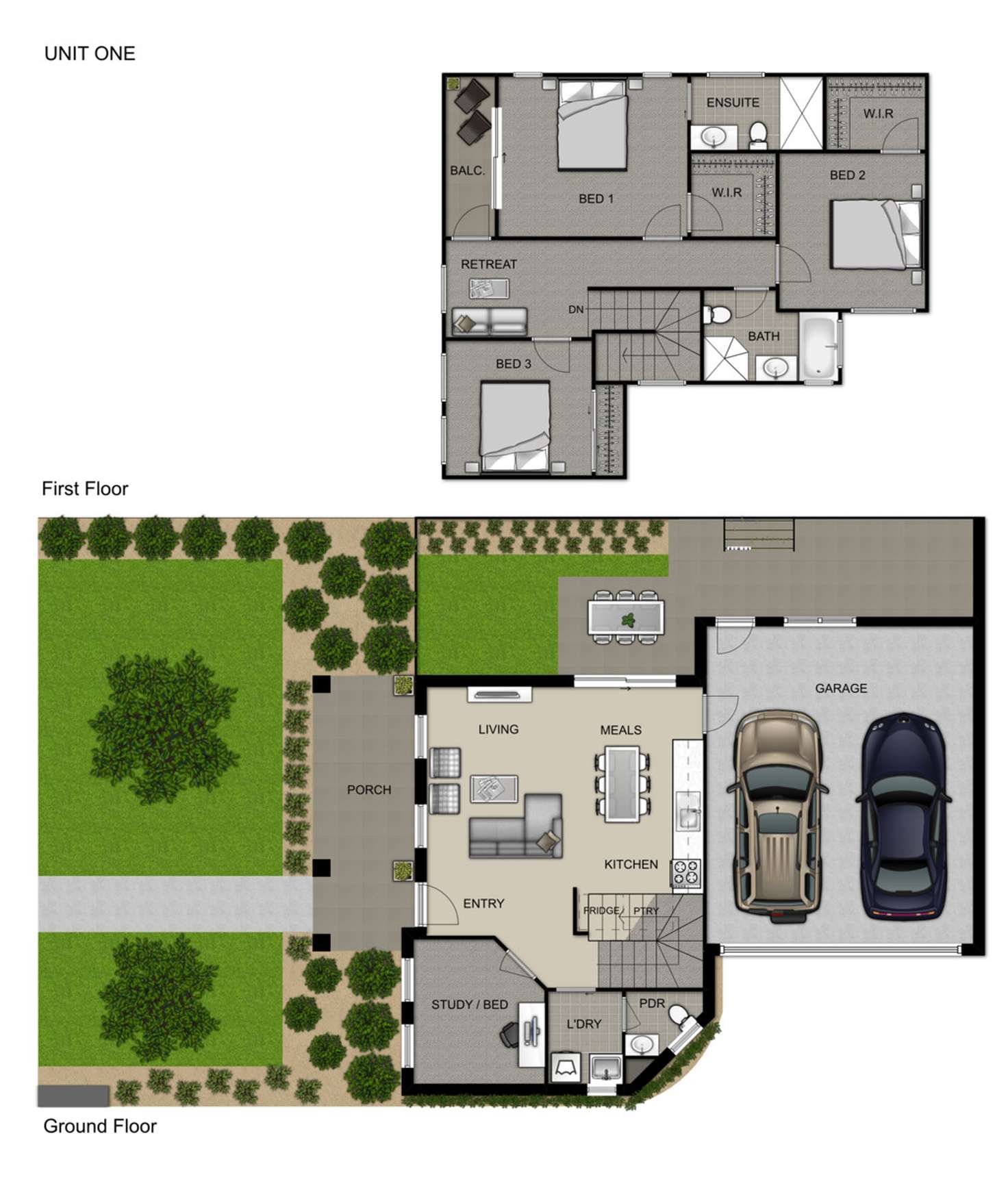 Floorplan of Homely townhouse listing, 1/6 Trevannion Street, Glenroy VIC 3046