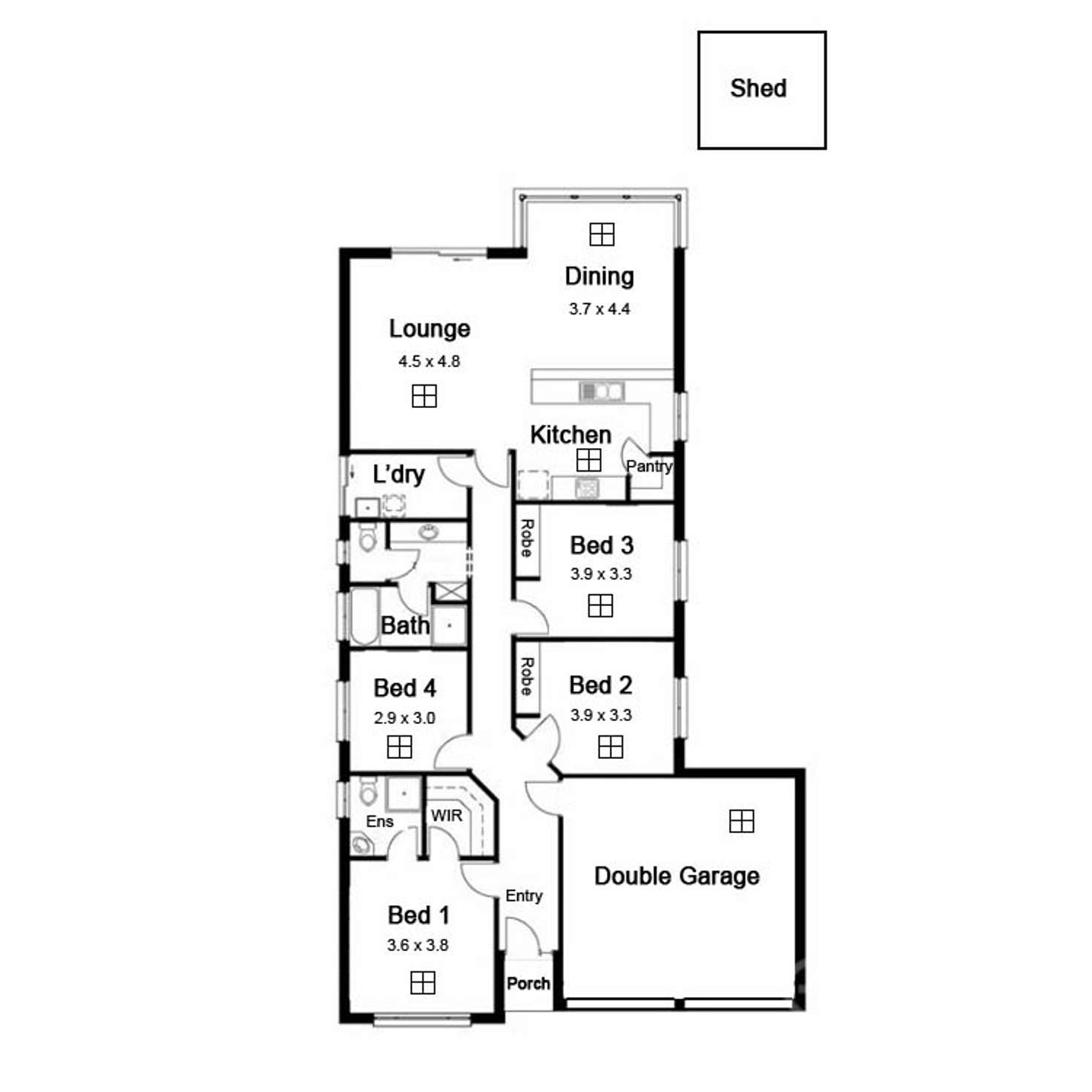 Floorplan of Homely house listing, 7 Cork Avenue, Andrews Farm SA 5114