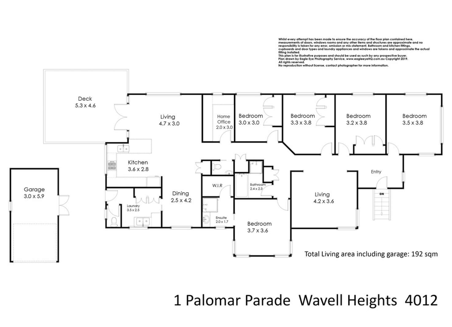 Floorplan of Homely house listing, 1 Palomar Parade, Wavell Heights QLD 4012