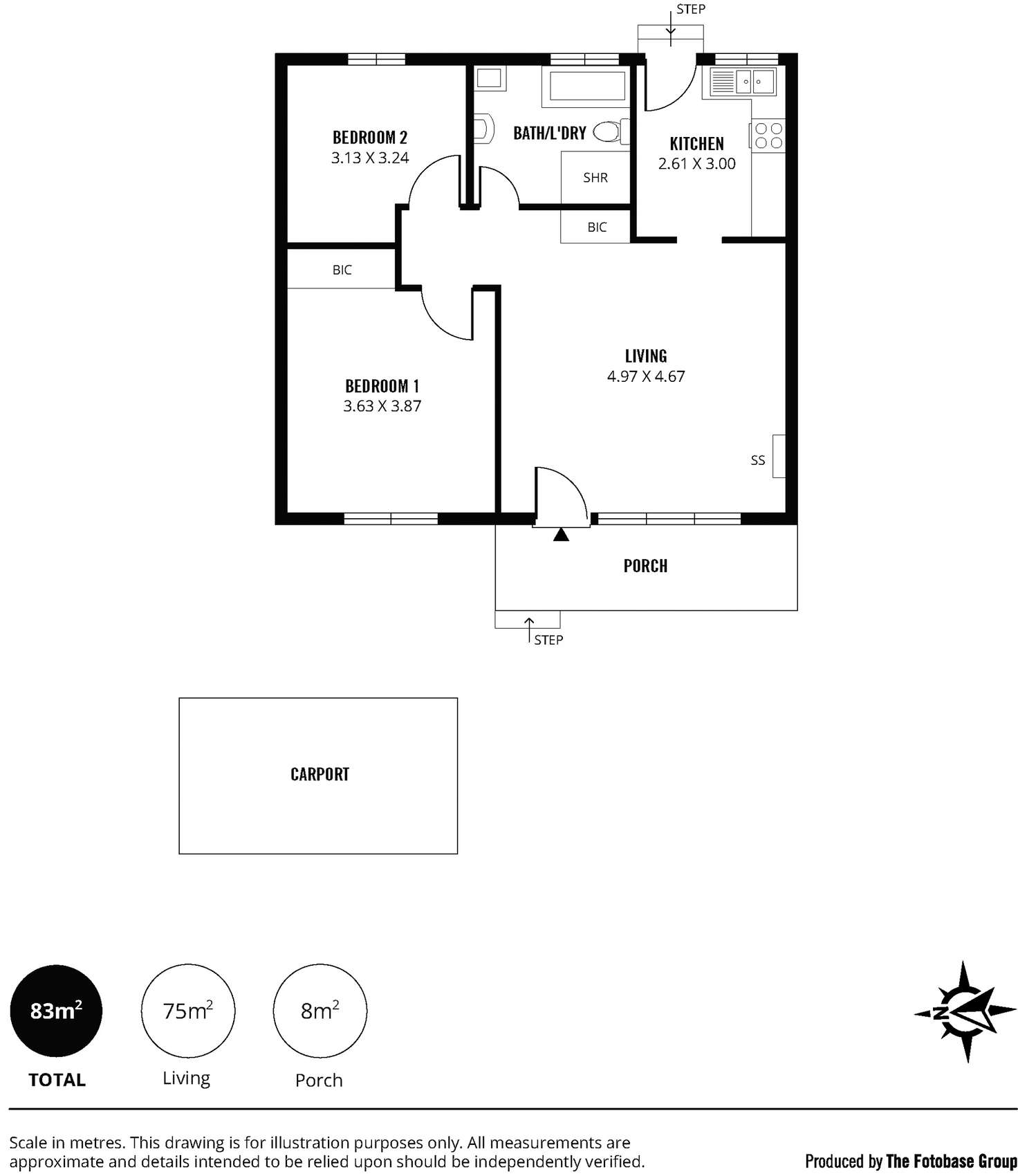 Floorplan of Homely unit listing, Unit 7, 5 Albert Place, Blackwood SA 5051