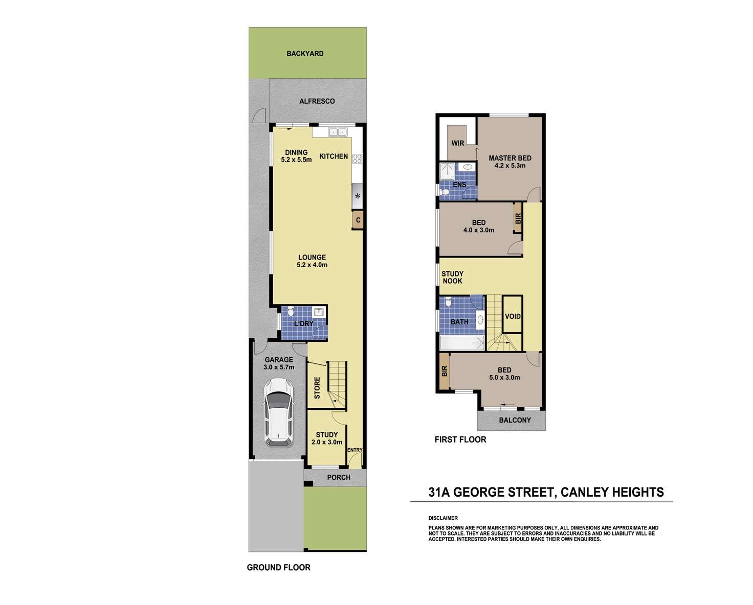 Floorplan of Homely semiDetached listing, 31A GEORGE STREET, Canley Heights NSW 2166