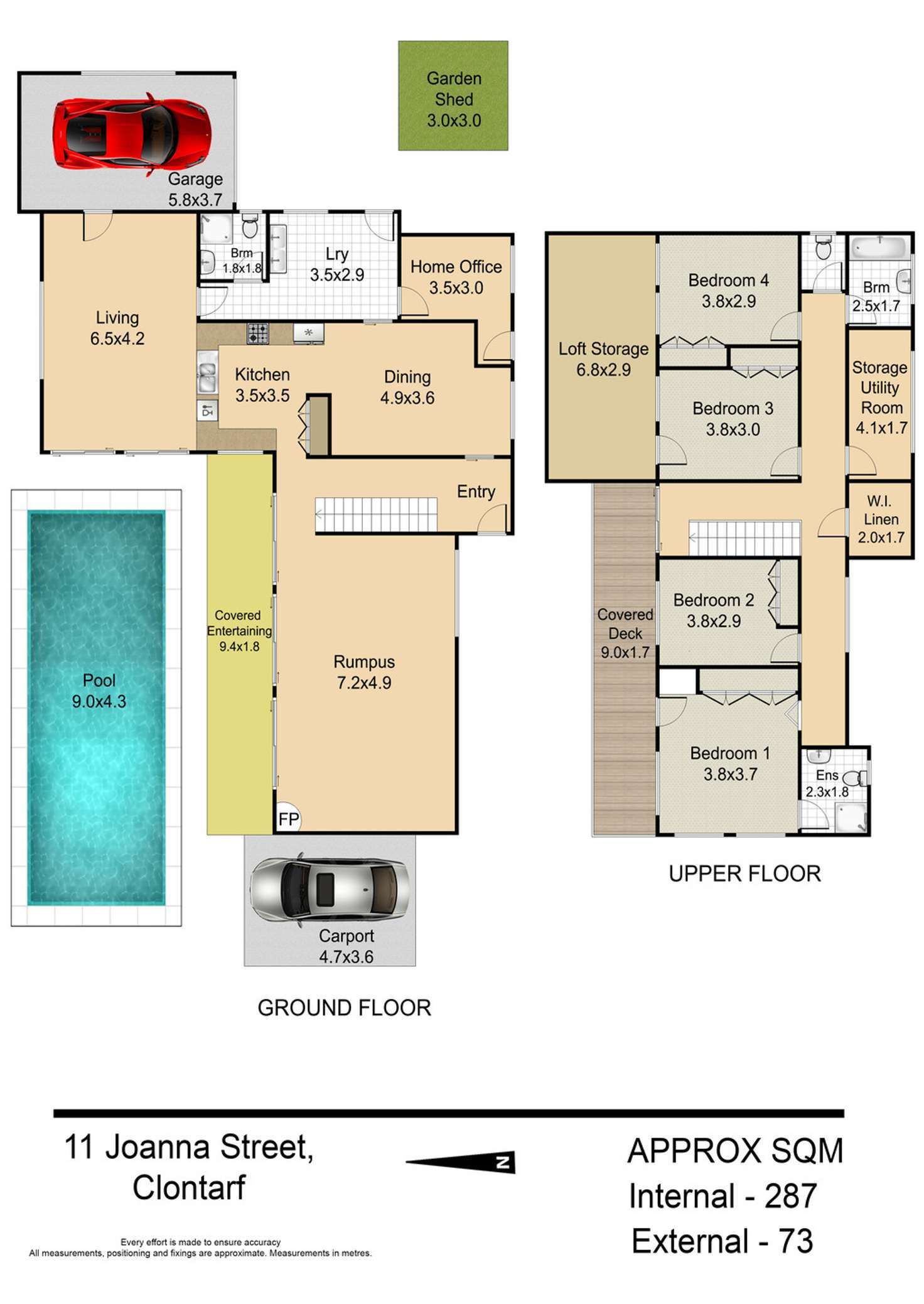 Floorplan of Homely house listing, 11 JOANNA ST, Clontarf QLD 4019