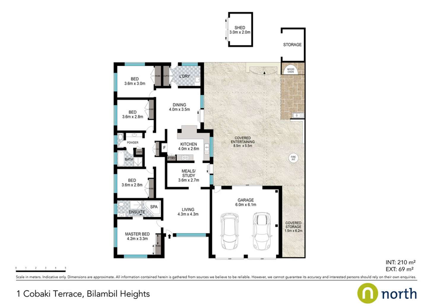 Floorplan of Homely house listing, 1 Cobaki Terrace, Bilambil Heights NSW 2486