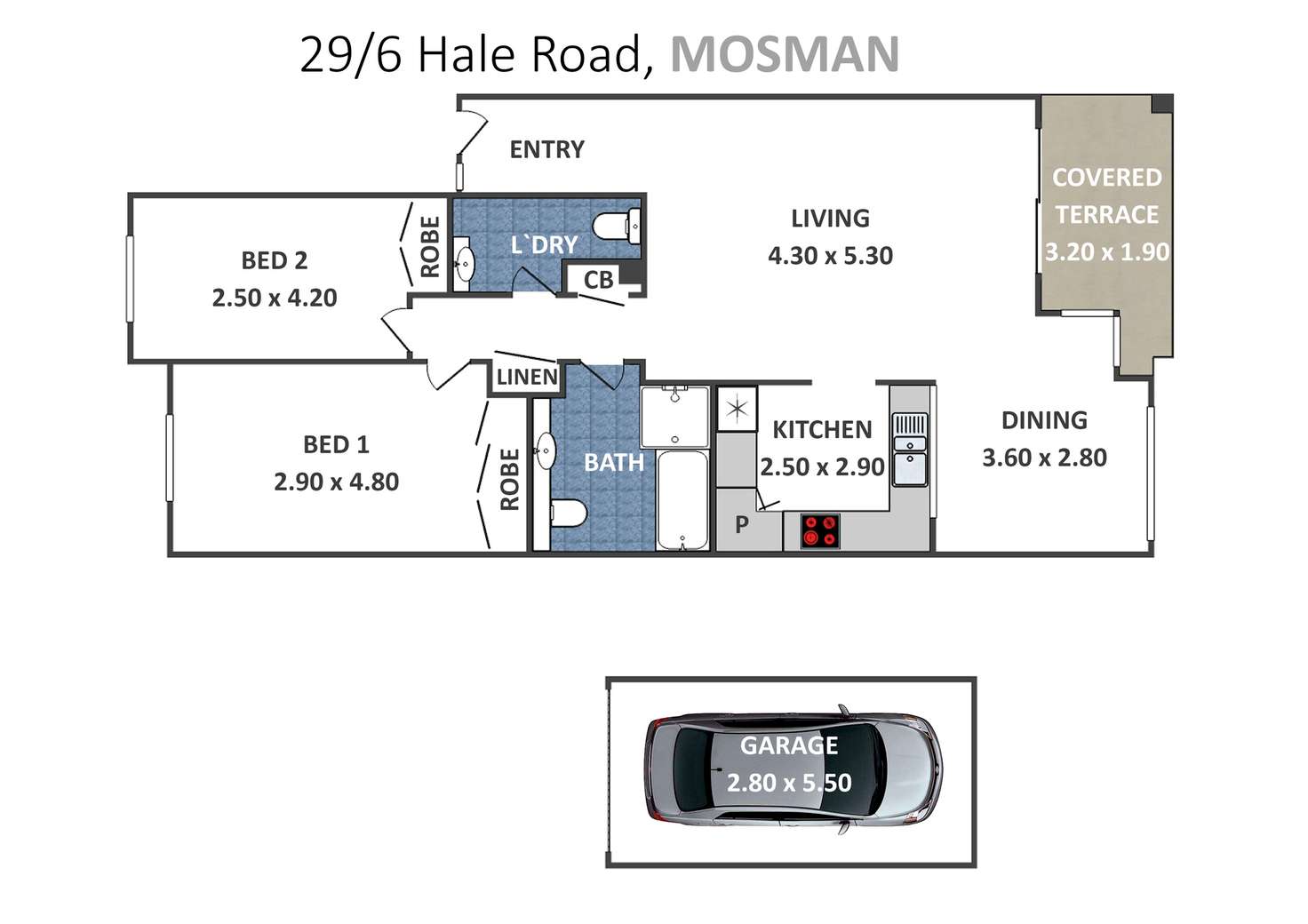 Floorplan of Homely apartment listing, 29/6 Hale Road, Mosman NSW 2088