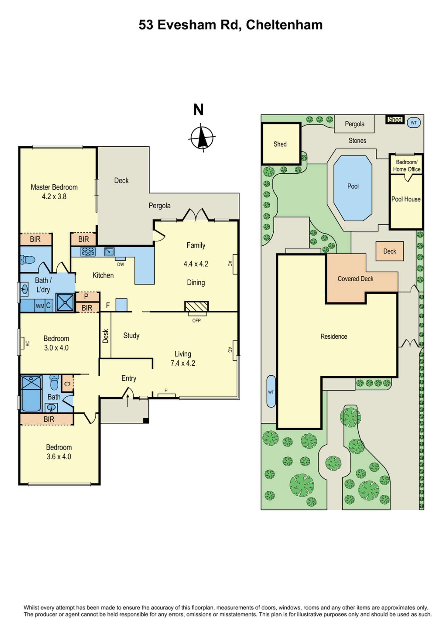 Floorplan of Homely house listing, 53 Evesham Road, Cheltenham VIC 3192