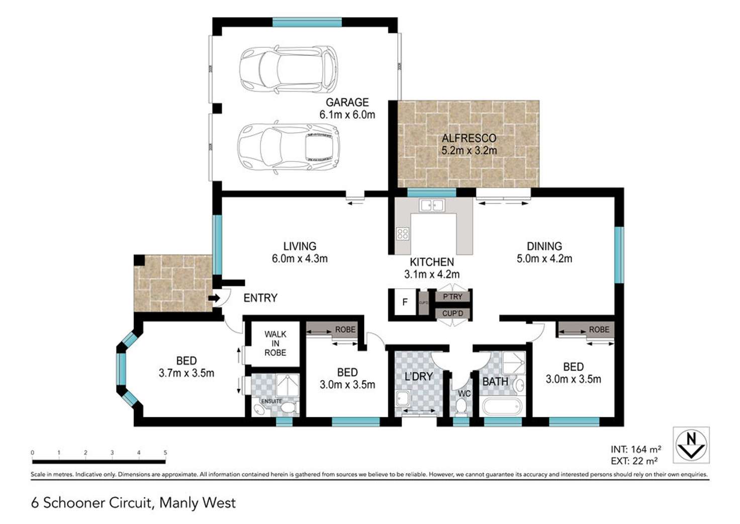 Floorplan of Homely house listing, 6 Schooner Circuit, Manly West QLD 4179