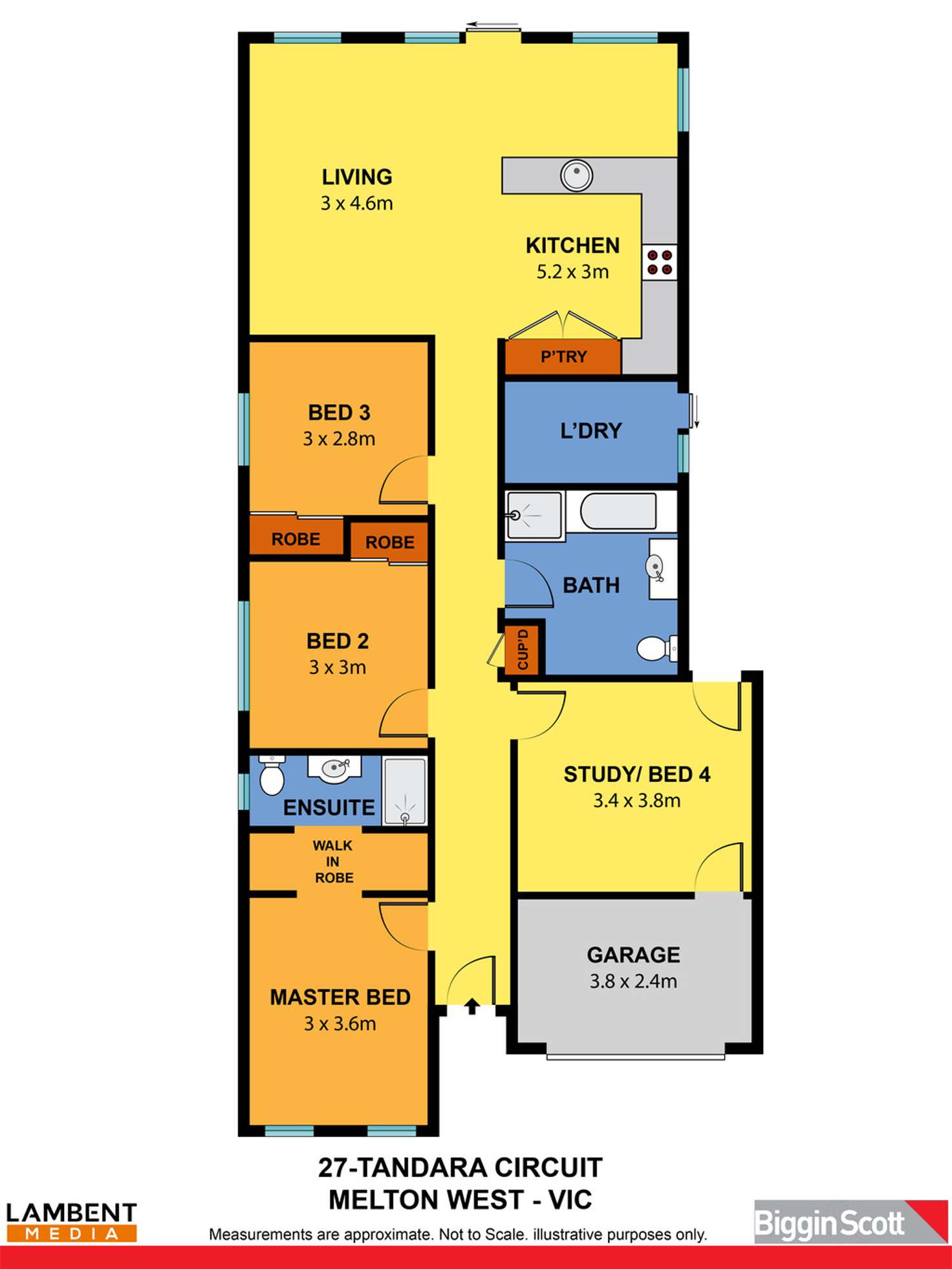 Floorplan of Homely house listing, 27 Tandara Circuit, Melton West VIC 3337