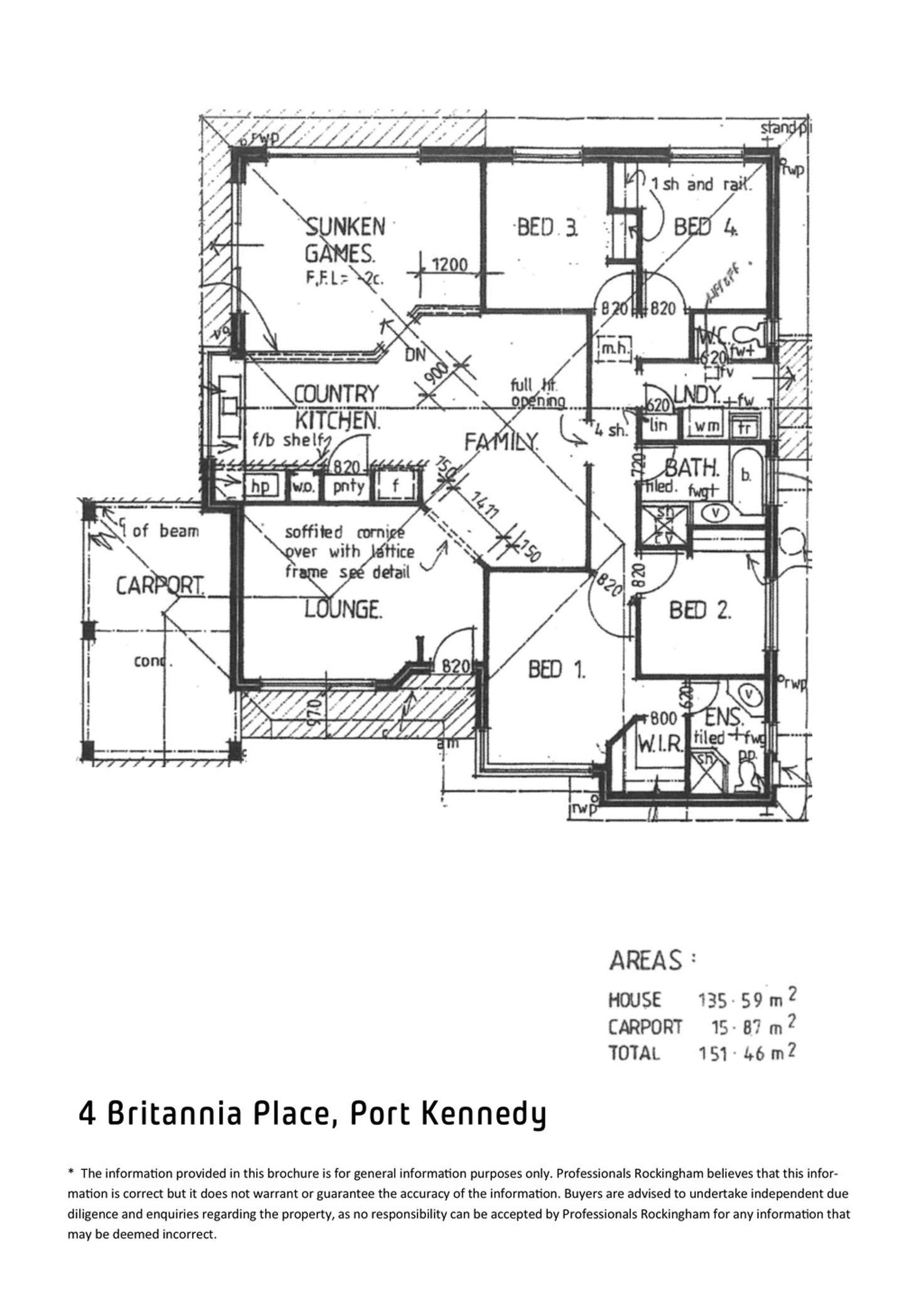 Floorplan of Homely house listing, 4 Britannia Place, Port Kennedy WA 6172