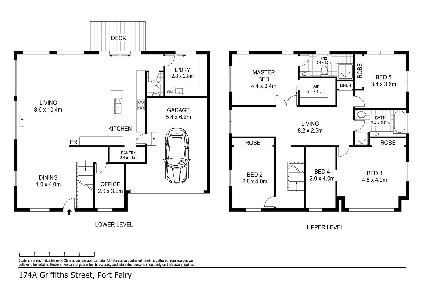 Floorplan of Homely house listing, 174A Griffiths Street, Port Fairy VIC 3284