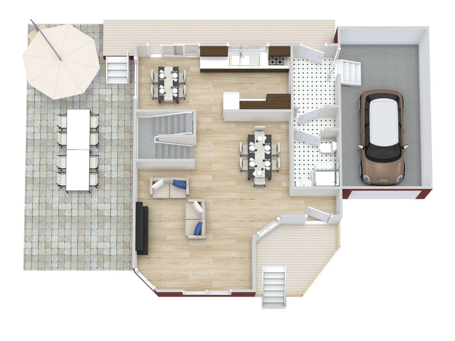 Floorplan of Homely townhouse listing, 3/55 CAMBRIDGE STREET, Carina Heights QLD 4152