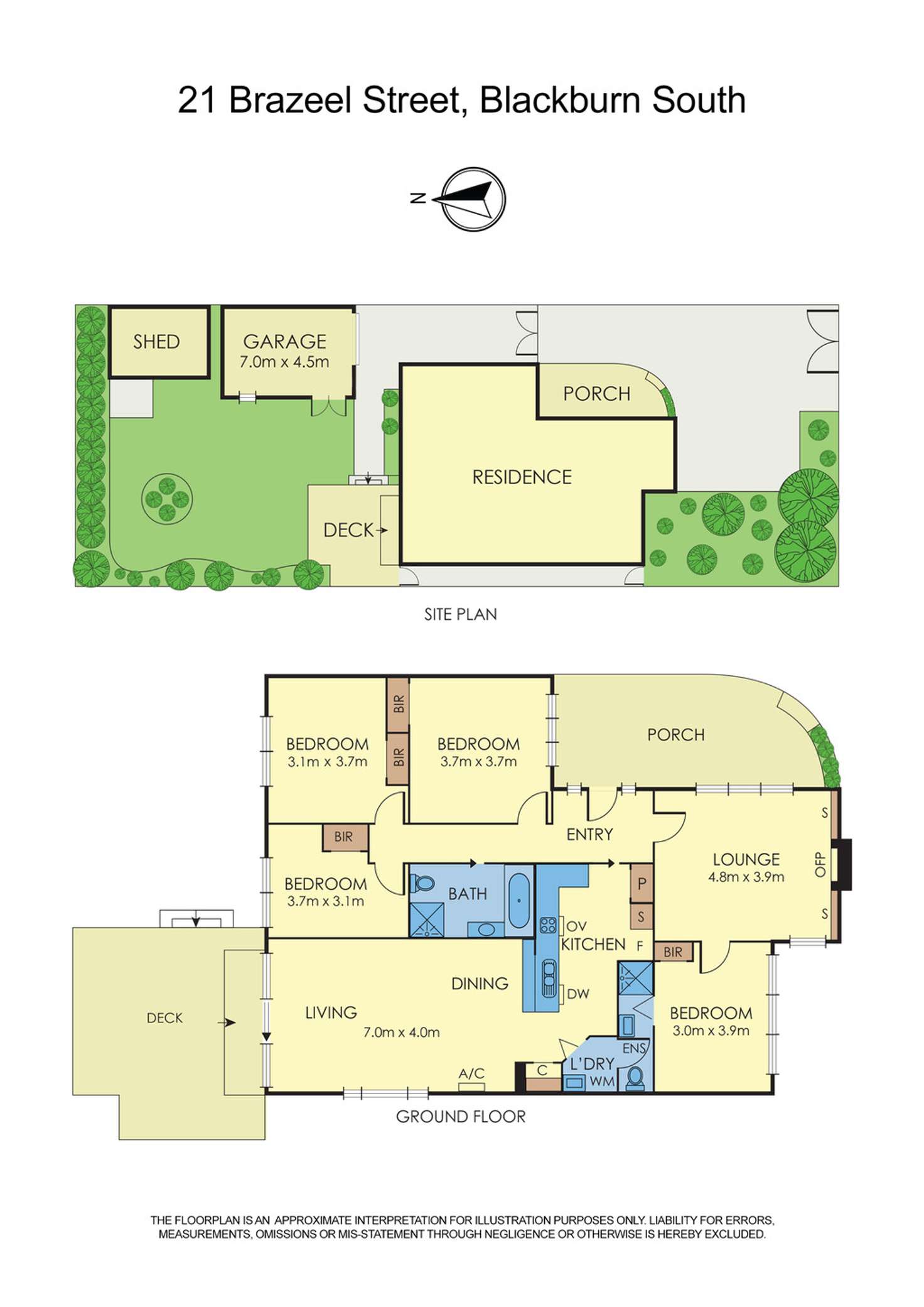 Floorplan of Homely house listing, 21 Brazeel Street, Blackburn South VIC 3130