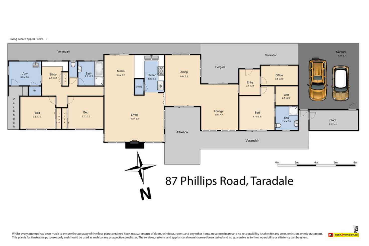 Floorplan of Homely house listing, 87 Phillips Road, Taradale VIC 3447