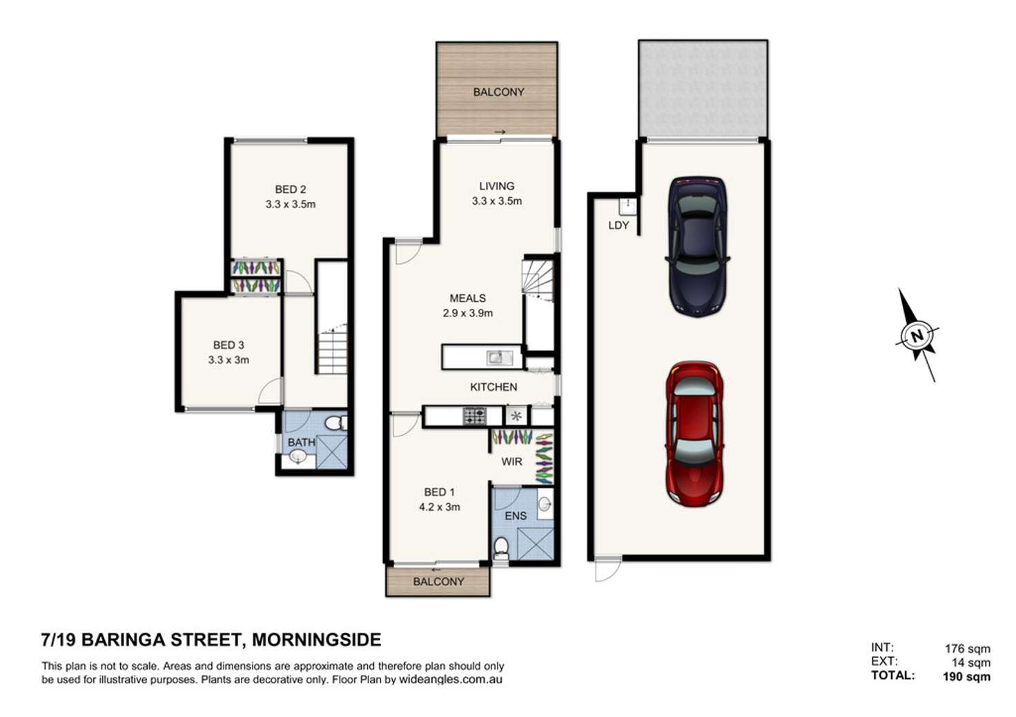 Floorplan of Homely townhouse listing, 7 / 19 BARINGA STREET, Morningside QLD 4170