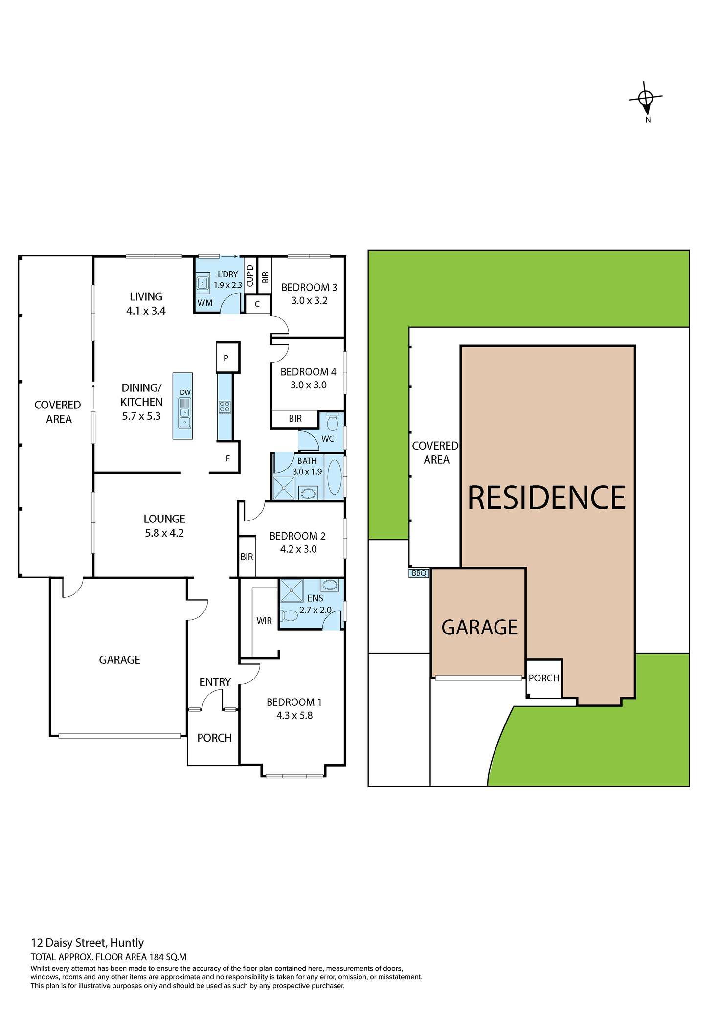 Floorplan of Homely house listing, 12 Daisy Street, Huntly VIC 3551