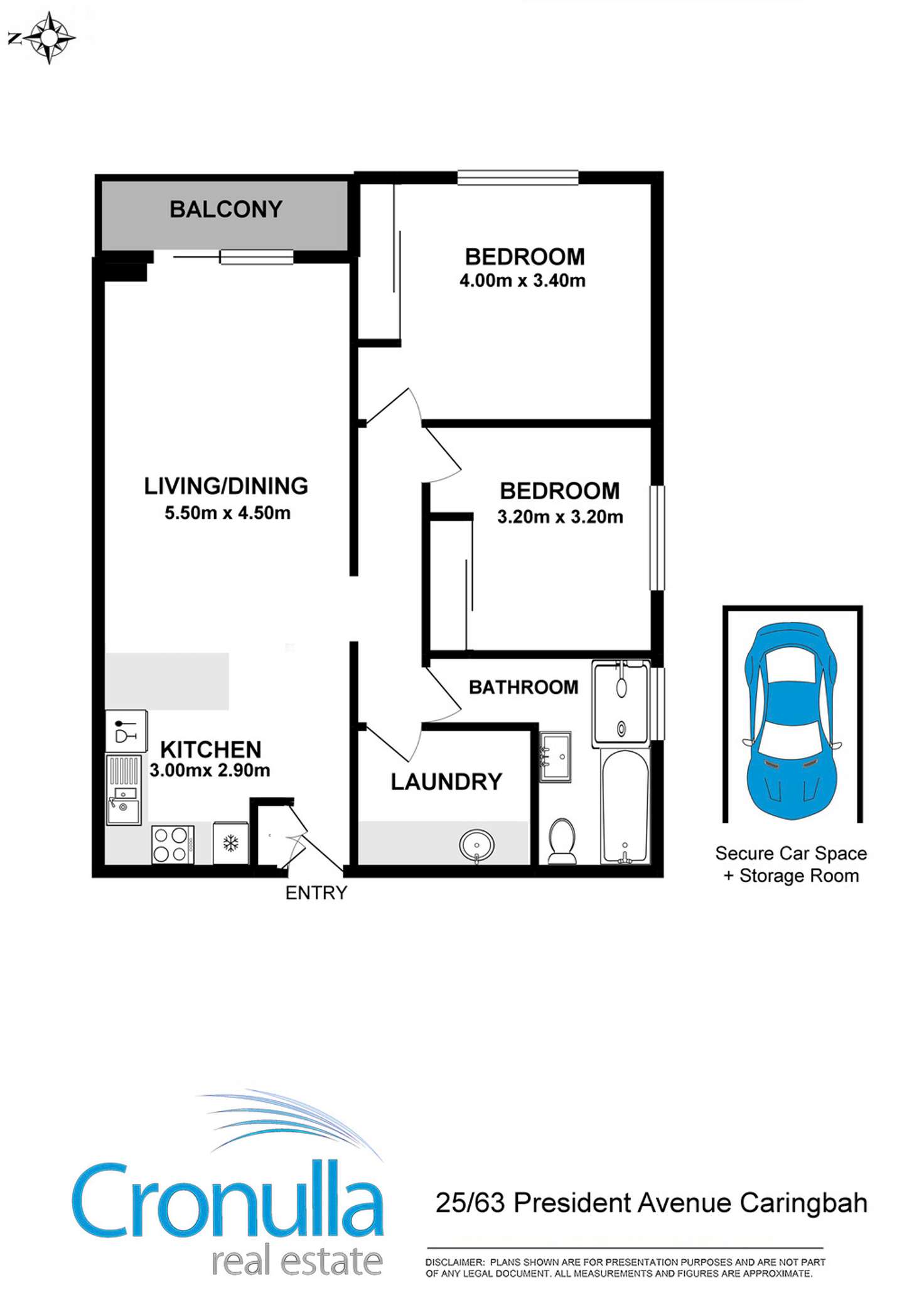 Floorplan of Homely apartment listing, 25/63-69 President Avenue, Caringbah NSW 2229