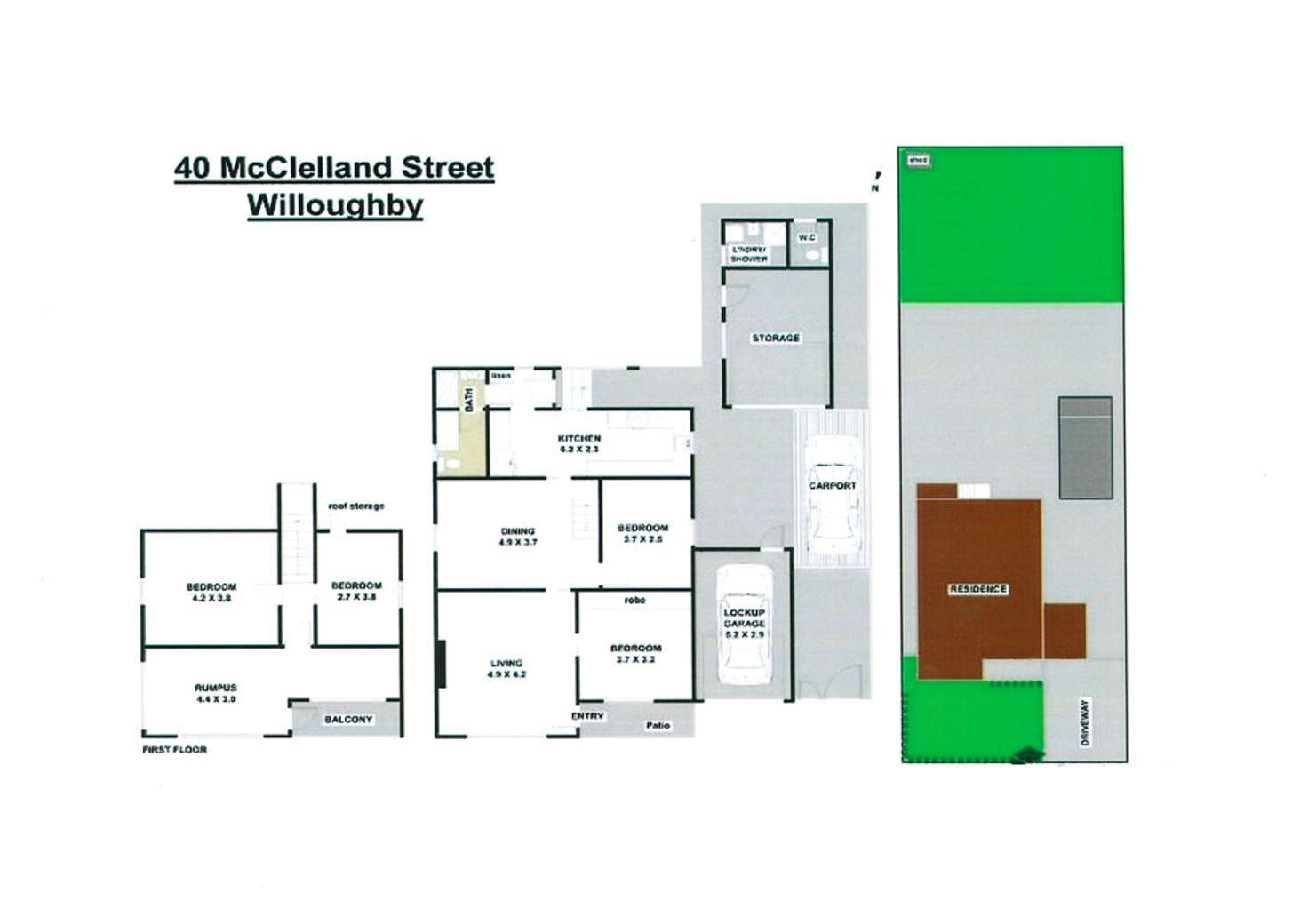 Floorplan of Homely house listing, 40 McClelland Street, Willoughby NSW 2068