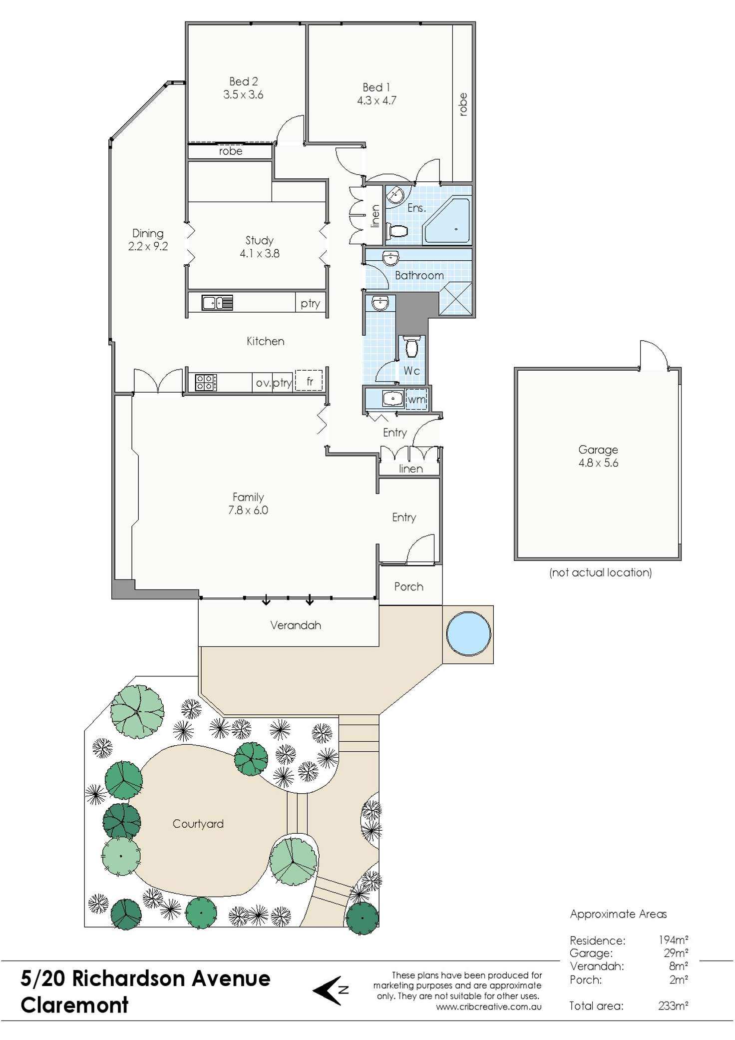 Floorplan of Homely apartment listing, 5/20 Richardson Avenue, Claremont WA 6010