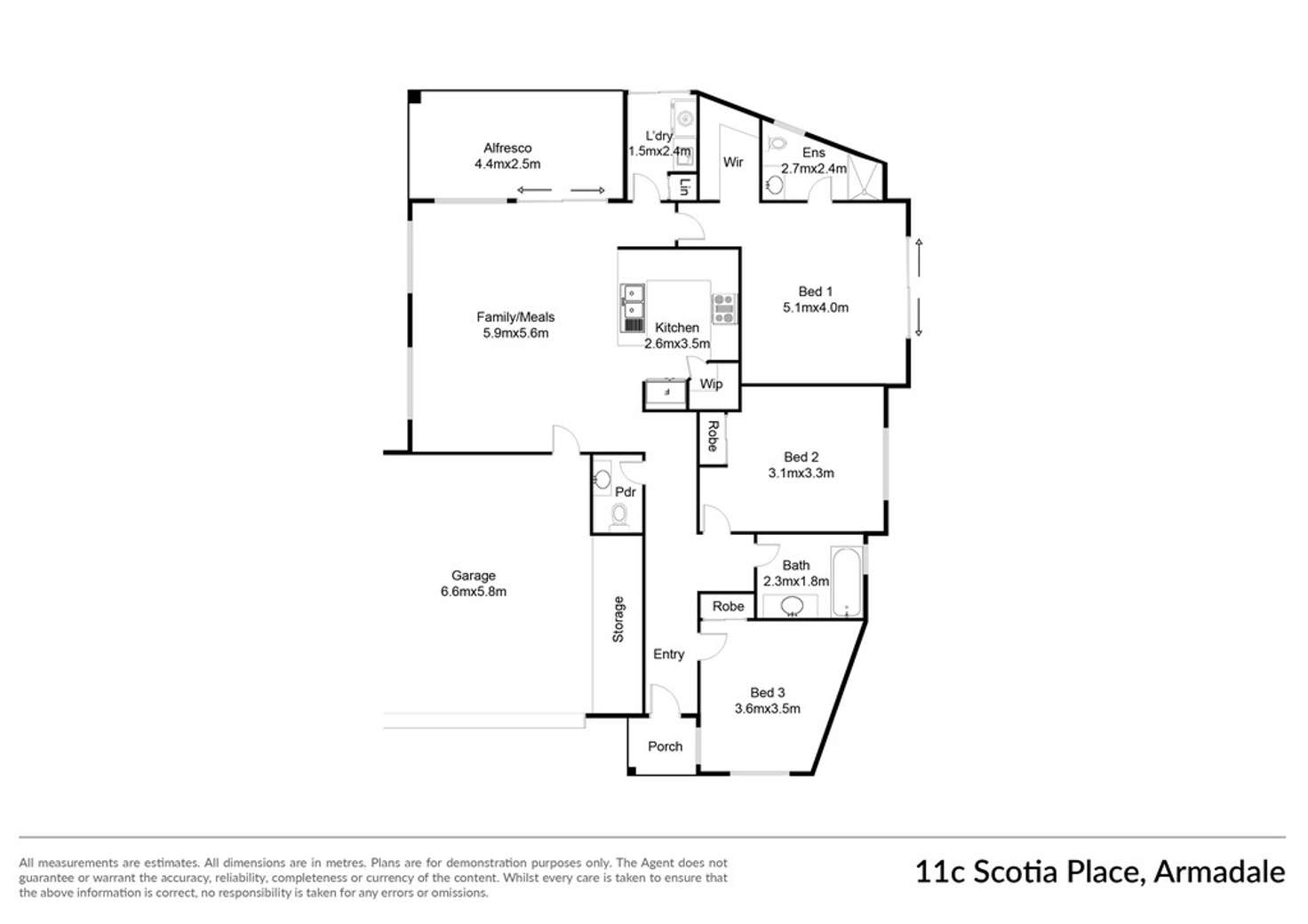Floorplan of Homely house listing, 11c Scotia Place, Armadale WA 6112