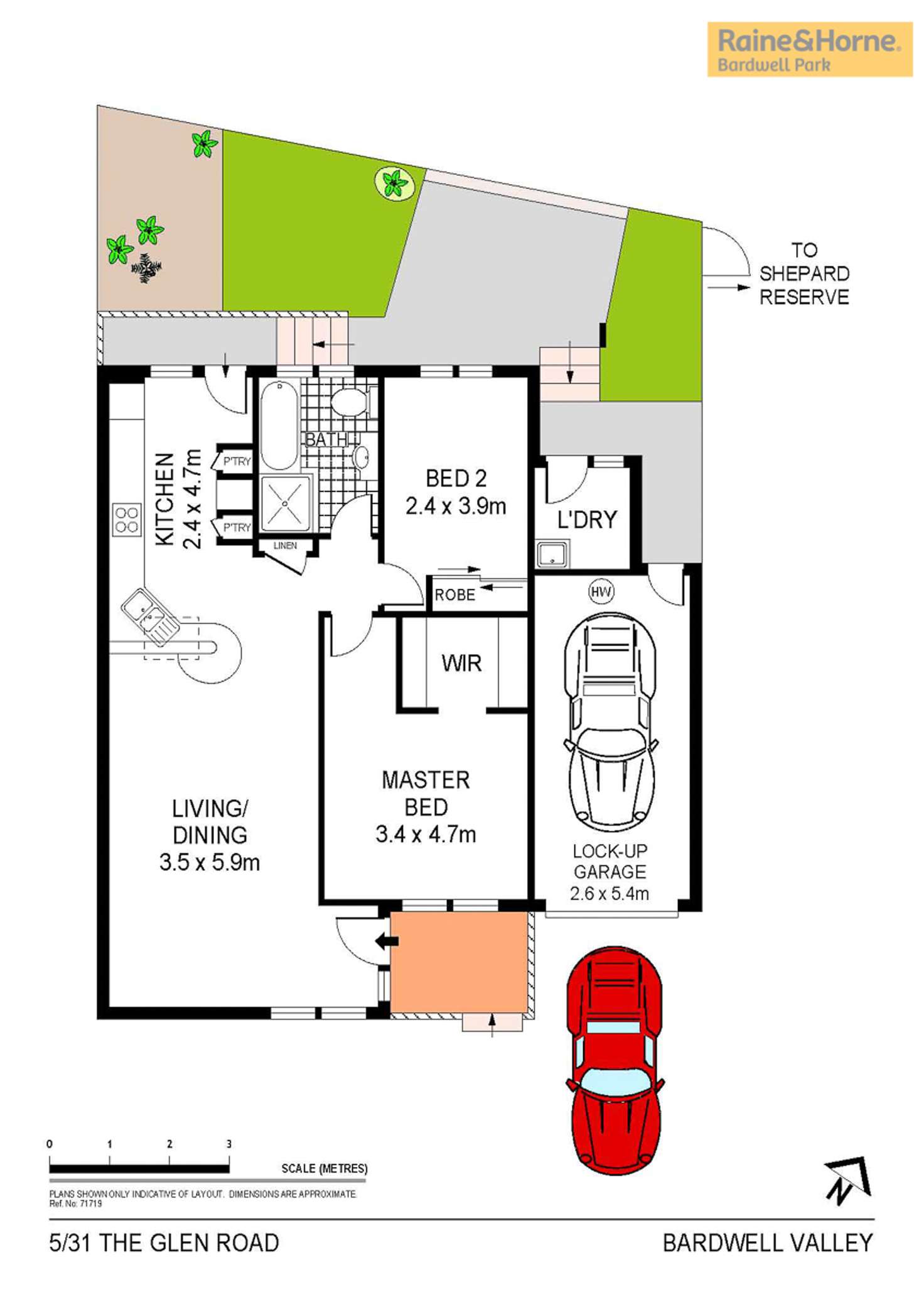 Floorplan of Homely townhouse listing, 5/31 The Glen Road, Bardwell Valley NSW 2207