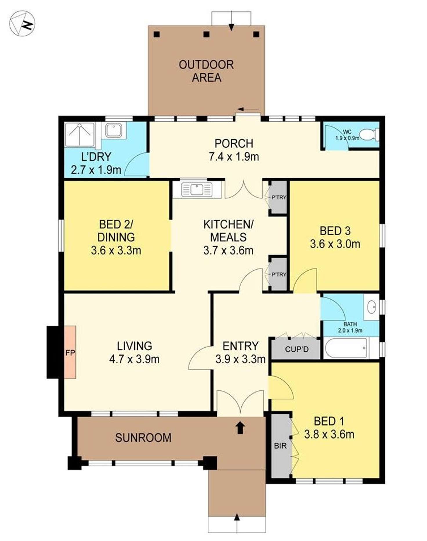 Floorplan of Homely house listing, 138 Albert Street, Creswick VIC 3363
