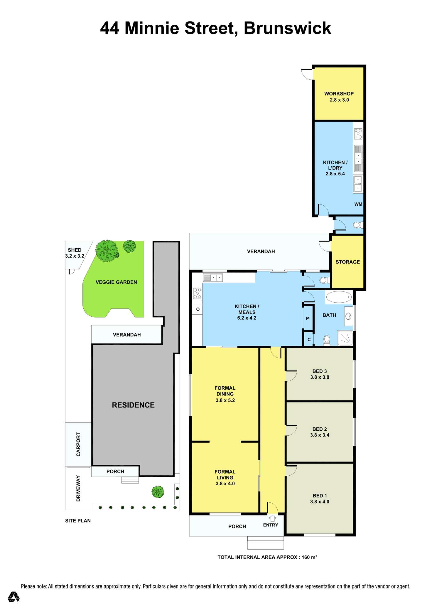 Floorplan of Homely house listing, 44 Minnie Street, Brunswick VIC 3056