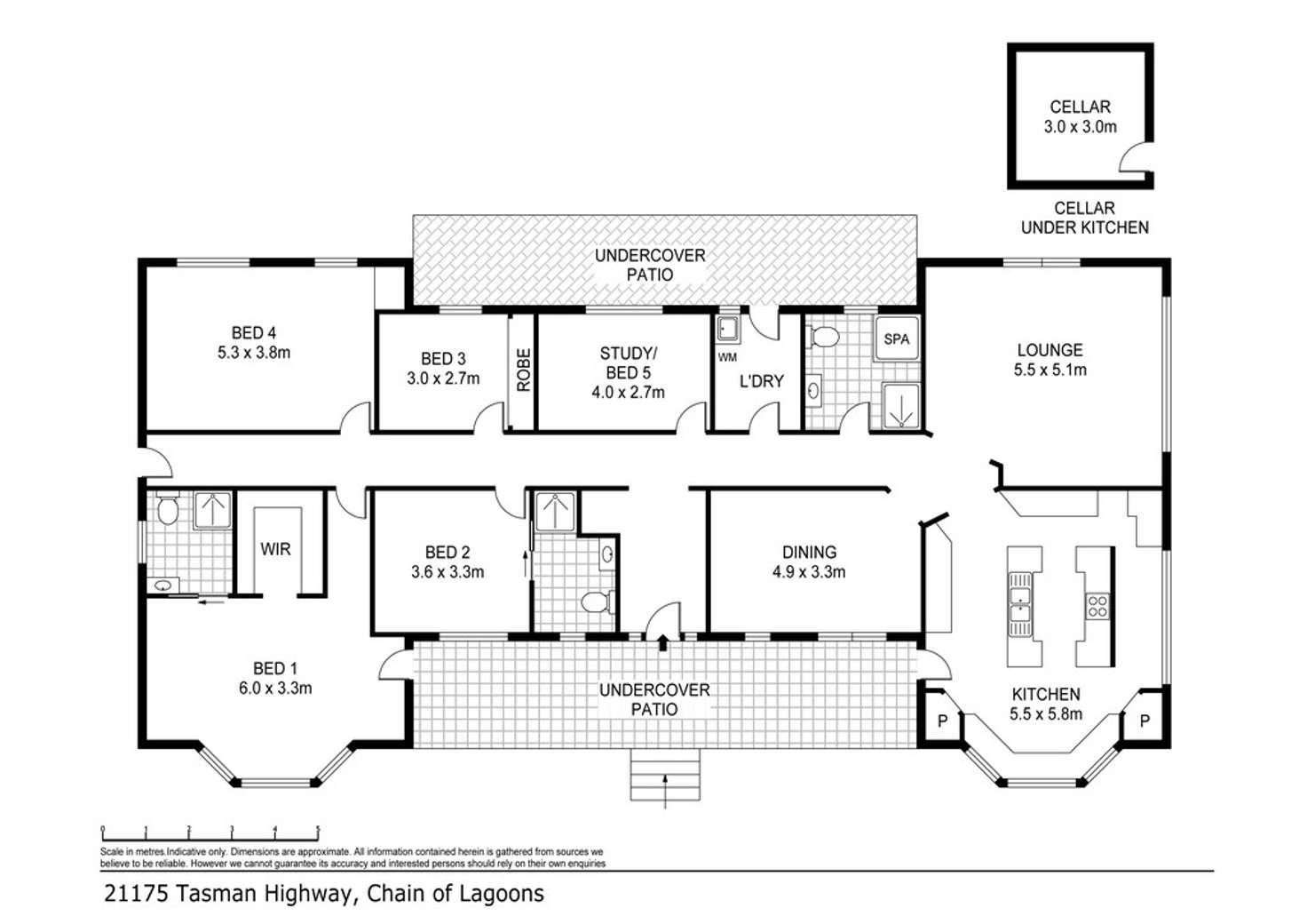 Floorplan of Homely house listing, 21175 Tasman Highway, Bicheno TAS 7215