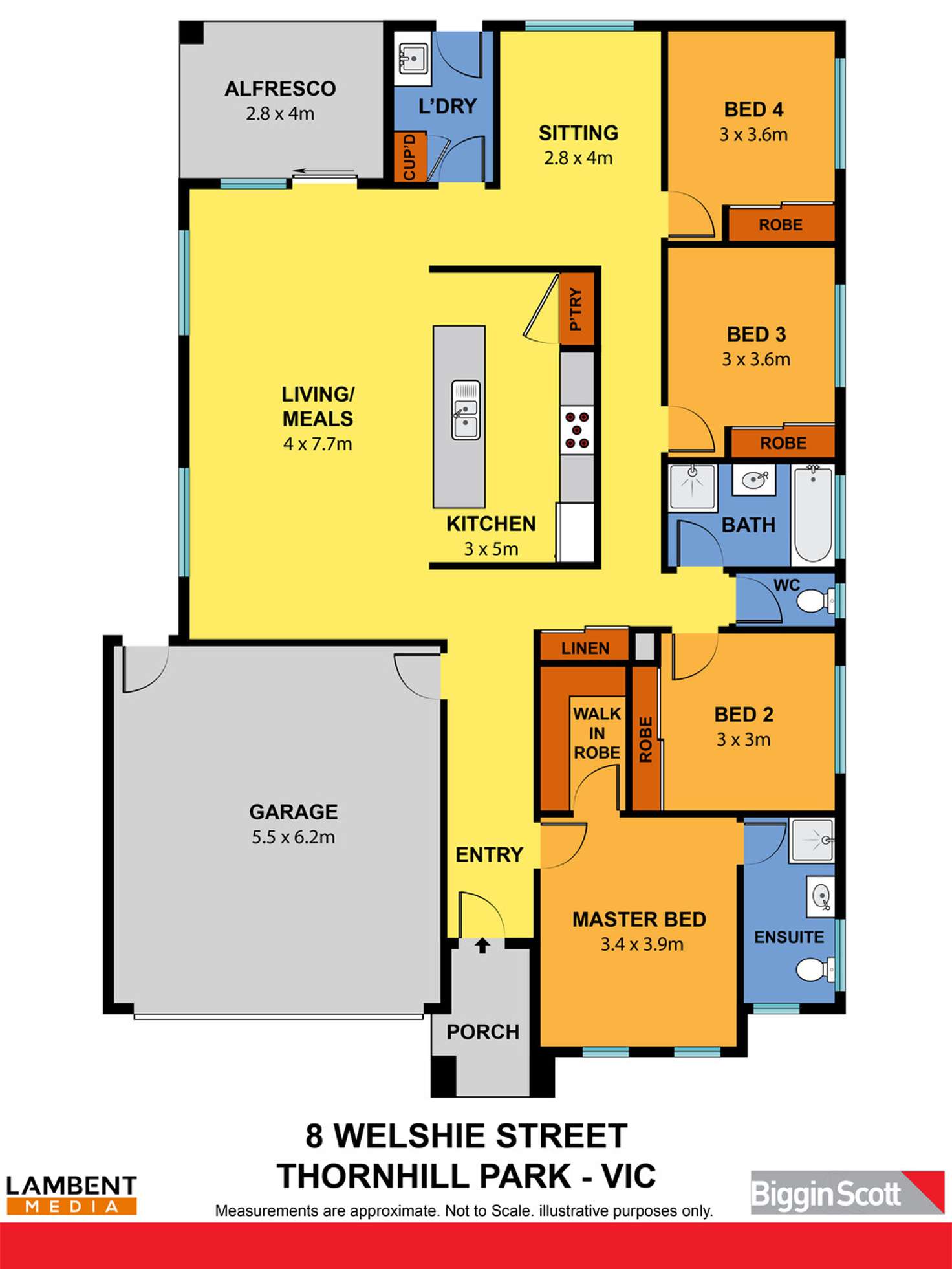 Floorplan of Homely house listing, 8 Welshie Street, Rockbank VIC 3335
