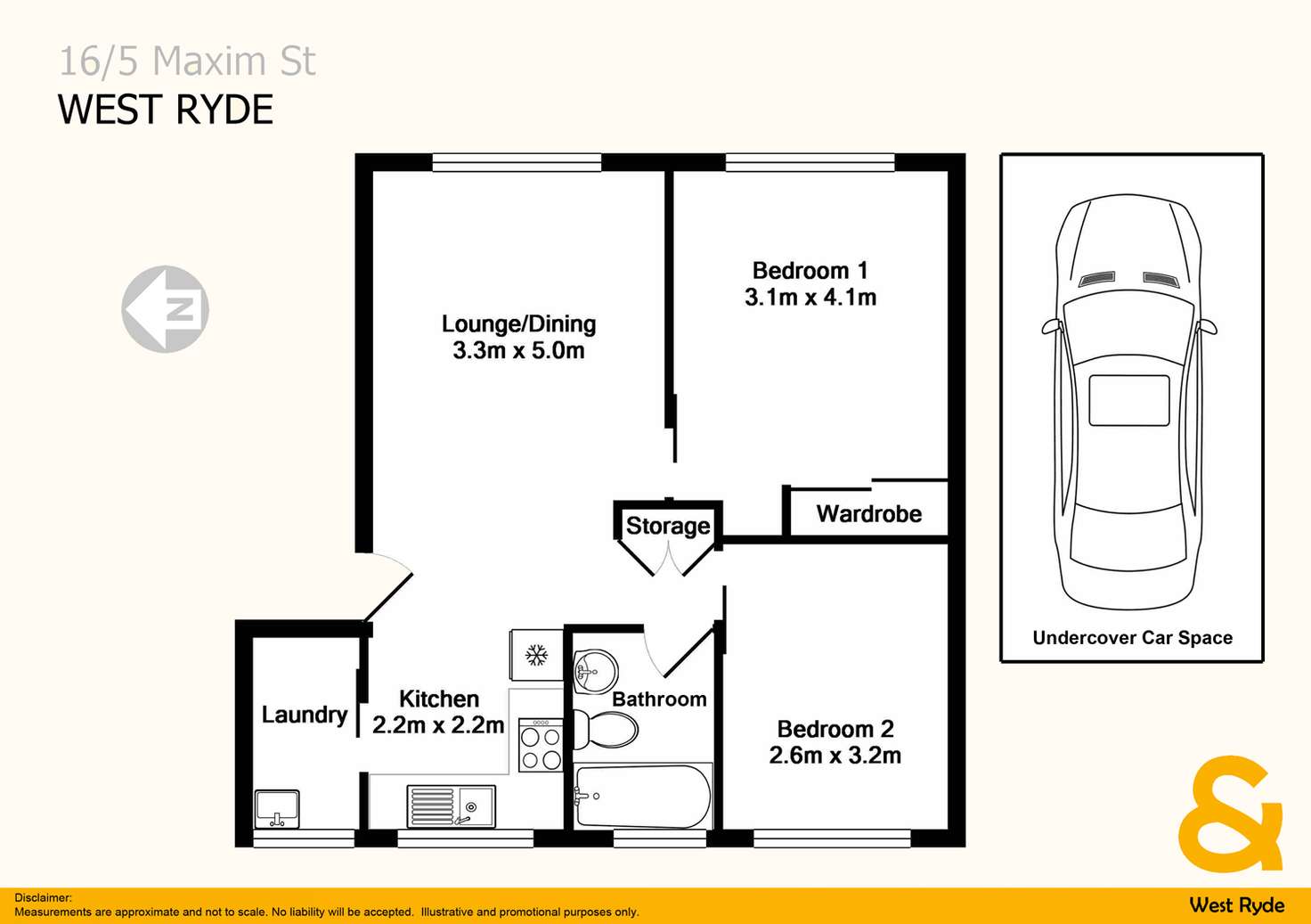 Floorplan of Homely unit listing, 16/5 Maxim Street, West Ryde NSW 2114