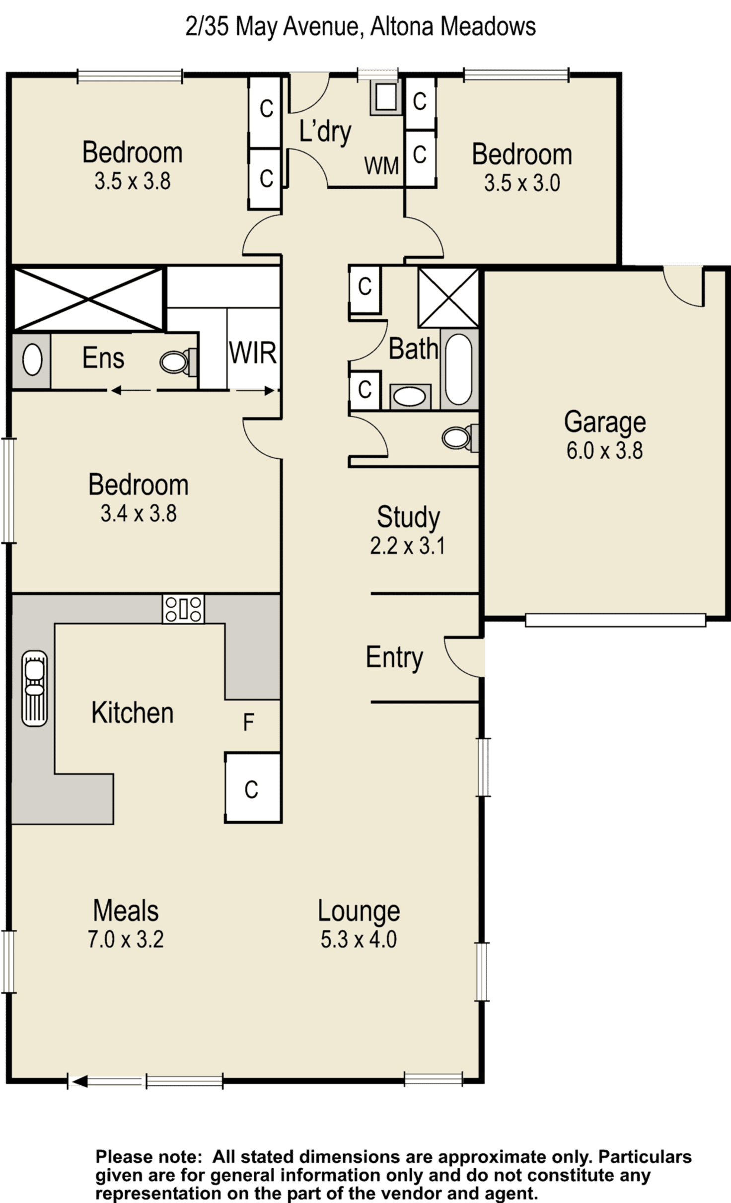 Floorplan of Homely unit listing, 2/35 May Avenue, Altona Meadows VIC 3028