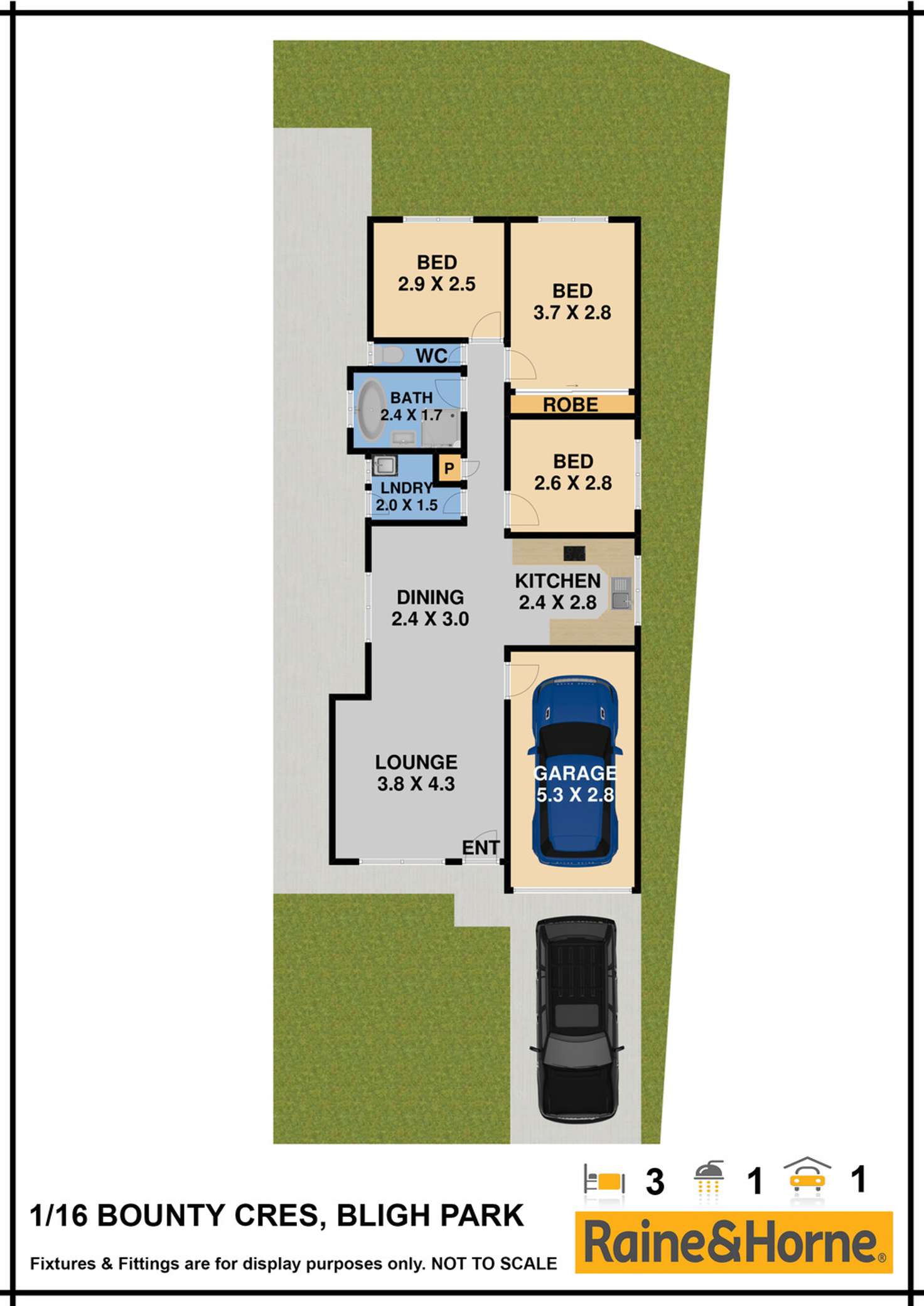 Floorplan of Homely house listing, 1/16 BOUNTY CRESCENT, Bligh Park NSW 2756