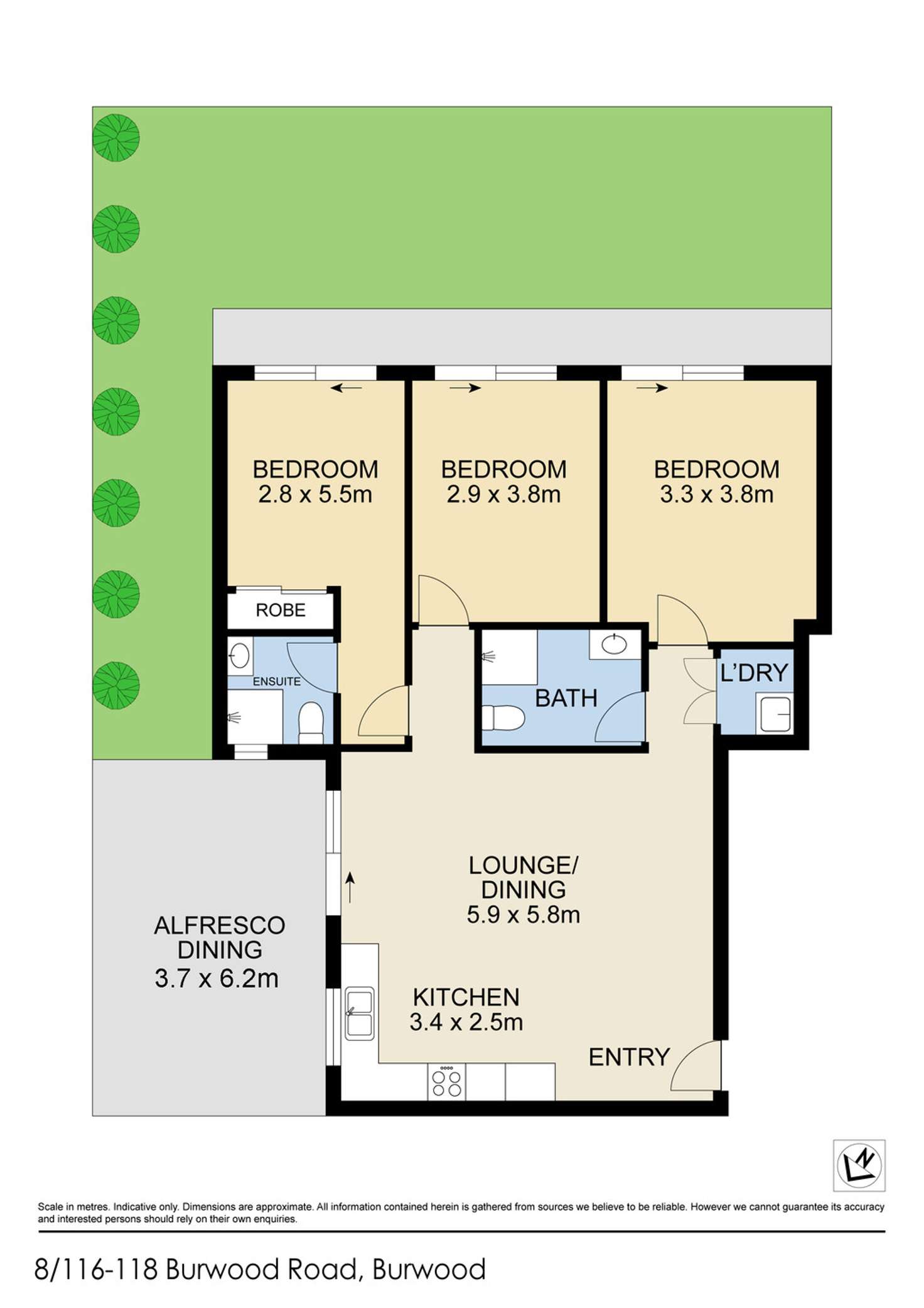 Floorplan of Homely townhouse listing, 8/116-118 Burwood Road, Croydon Park NSW 2133