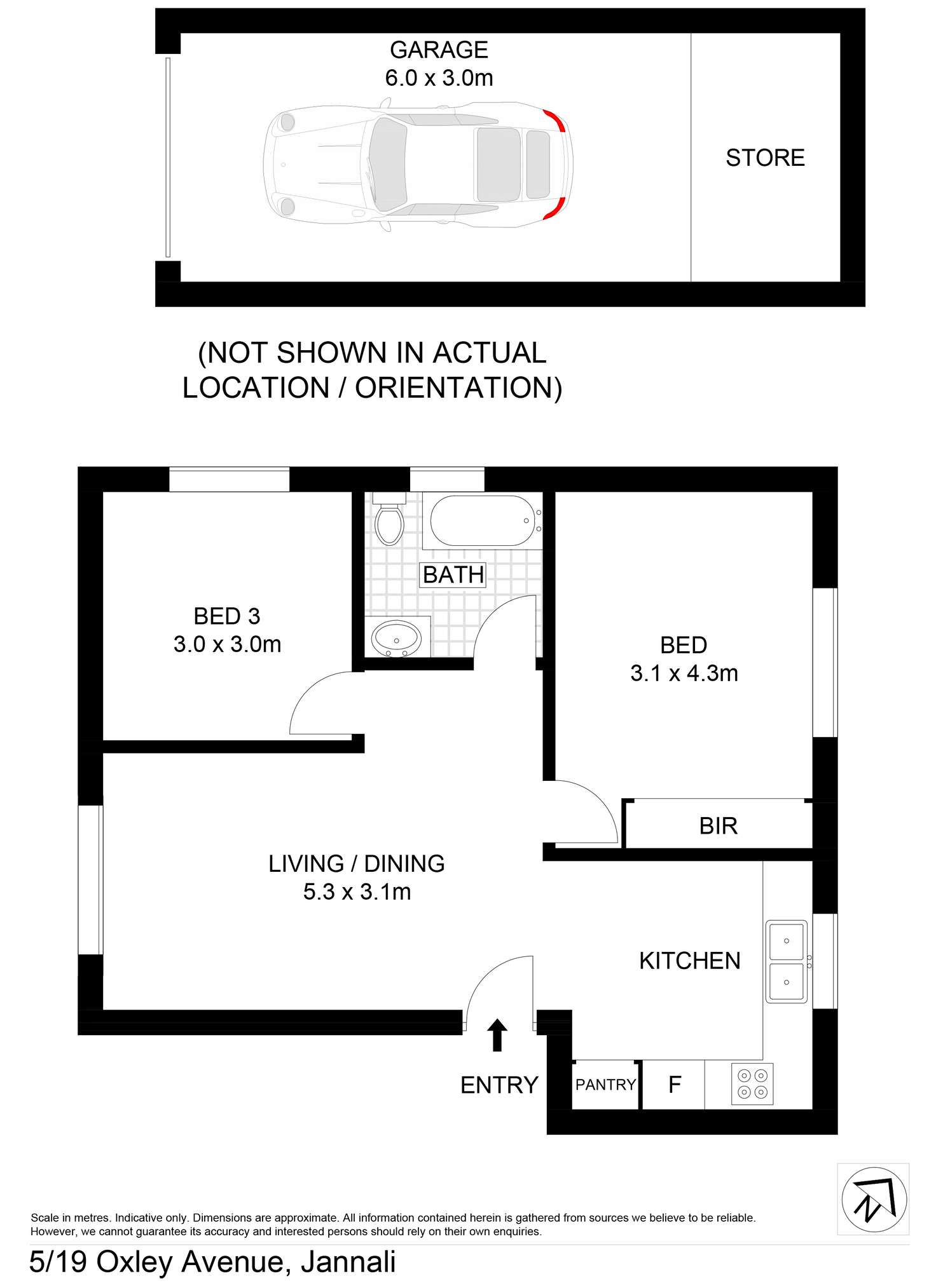 Floorplan of Homely apartment listing, 5/19 Oxley Avenue, Jannali NSW 2226