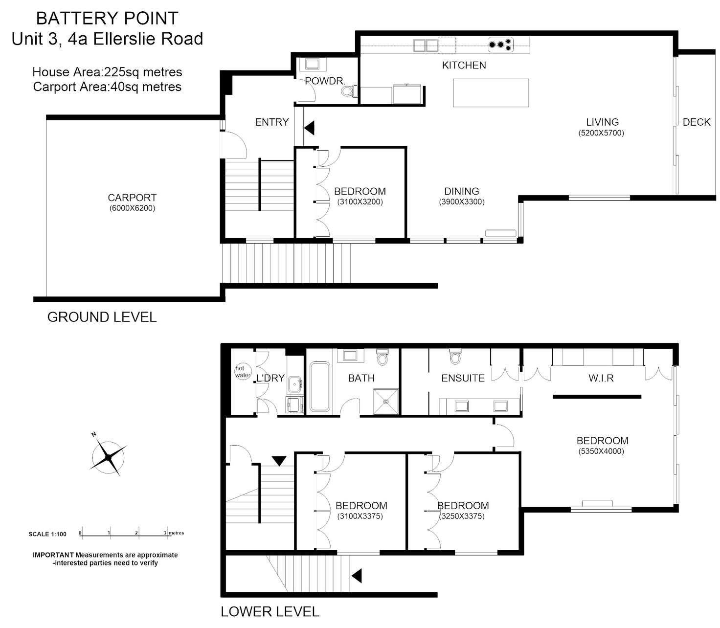 Floorplan of Homely house listing, 3/4A Ellerslie Road, Battery Point TAS 7004