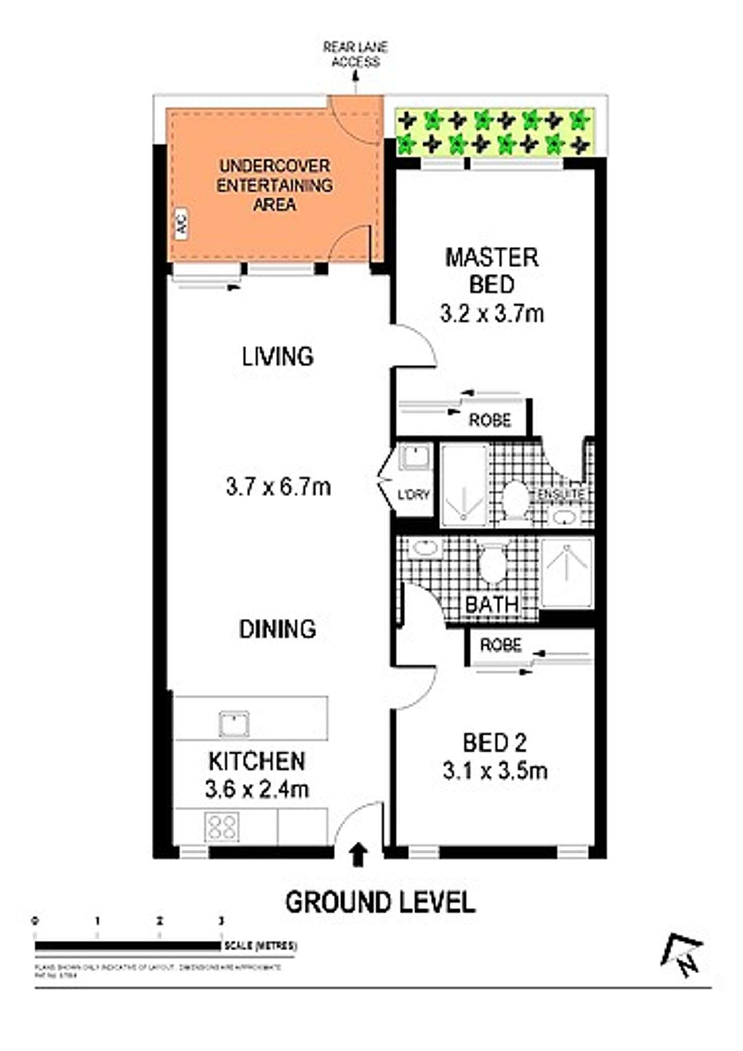 Floorplan of Homely unit listing, G3/791-795 Botany Road, Rosebery NSW 2018
