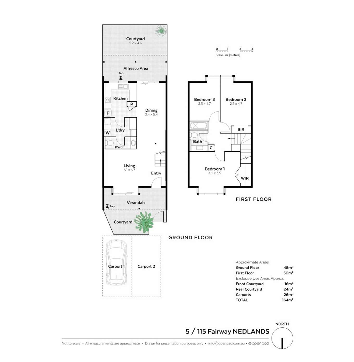 Floorplan of Homely townhouse listing, 5/115 Fairway, Crawley WA 6009