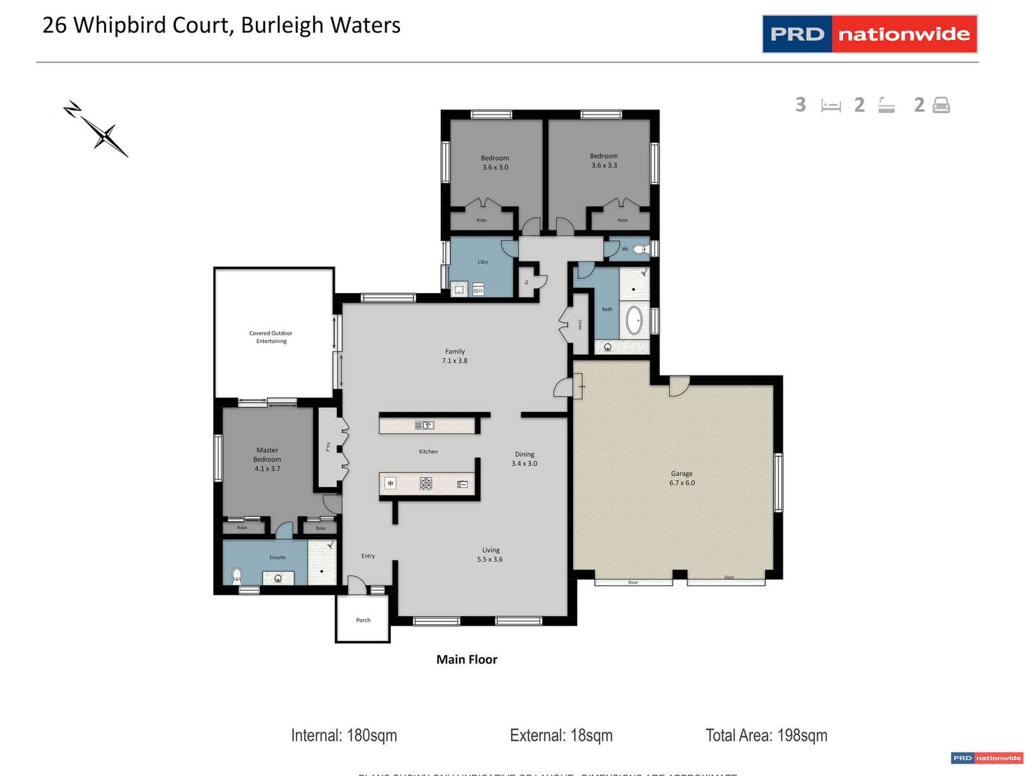 Floorplan of Homely house listing, 26 Whipbird Court, Burleigh Waters QLD 4220