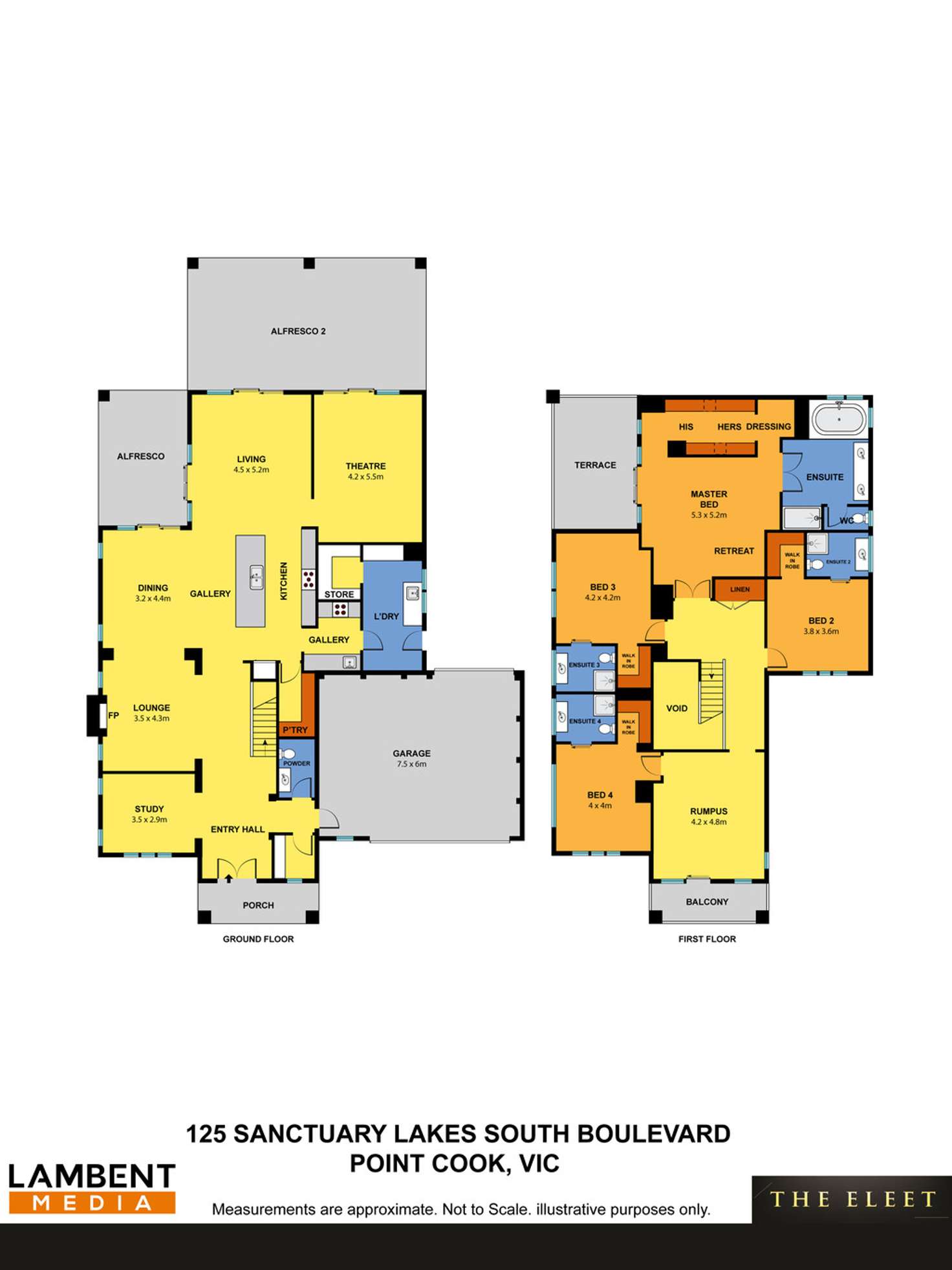 Floorplan of Homely house listing, 125 Sanctuary Lakes South Boulevard, Sanctuary Lakes VIC 3030