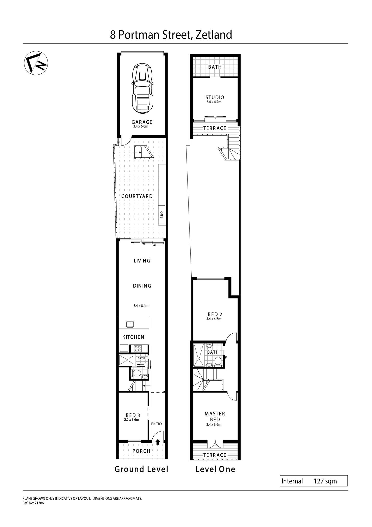 Floorplan of Homely house listing, 8 Portman Street, Zetland NSW 2017