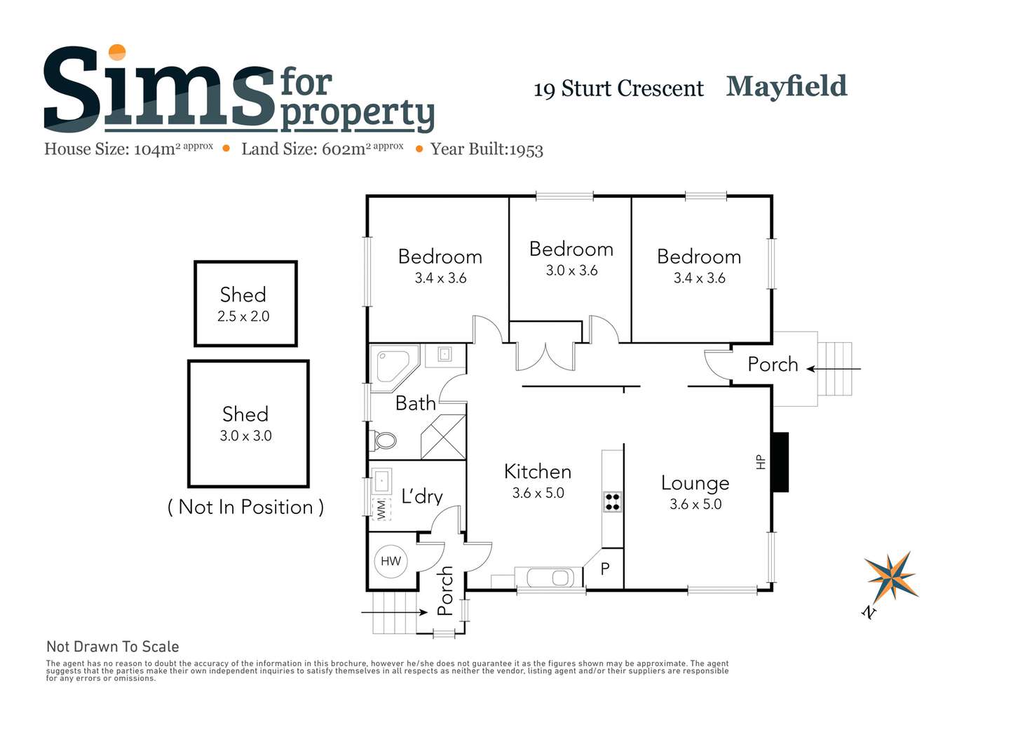 Floorplan of Homely house listing, 19 Sturt Crescent, Mayfield TAS 7248