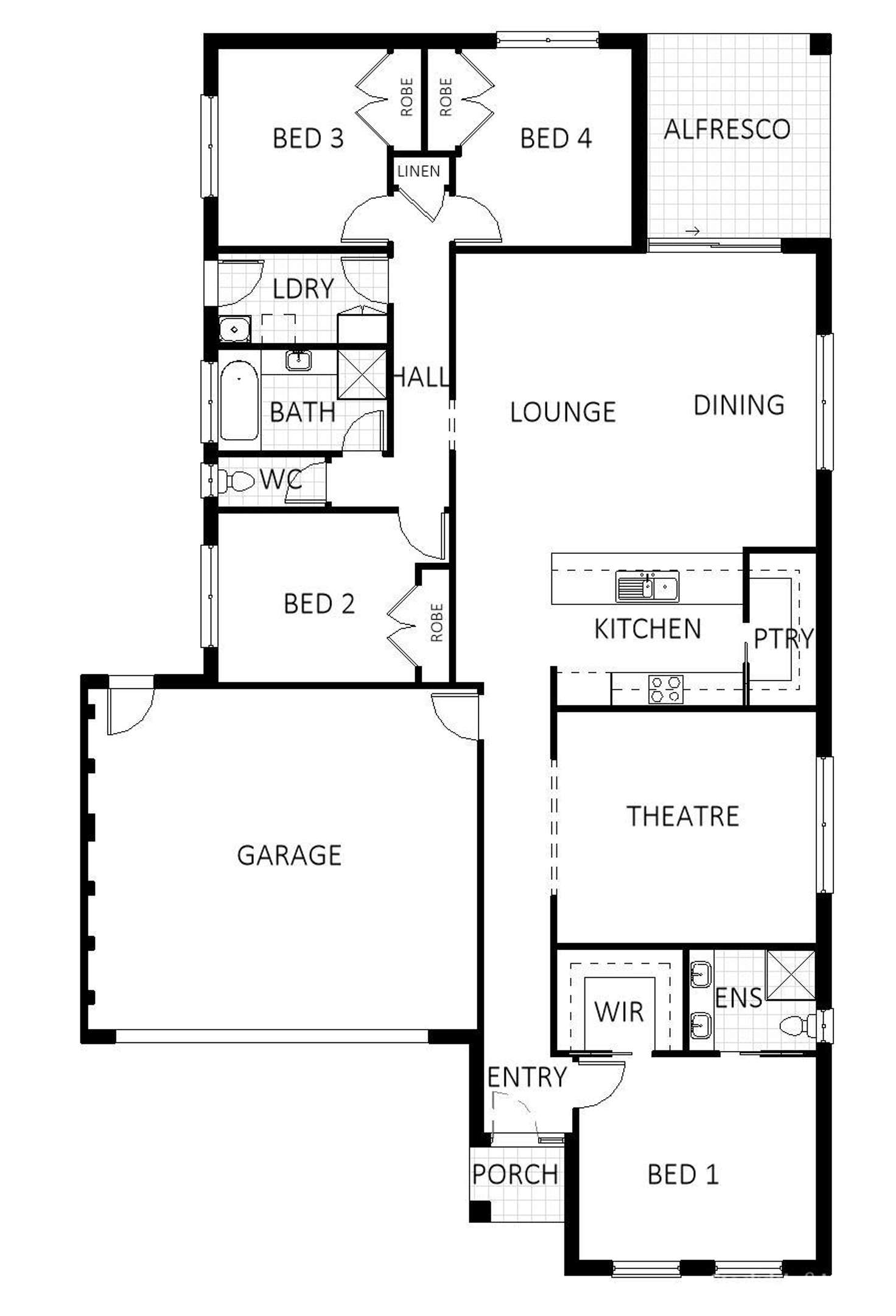 Floorplan of Homely house listing, 13 Meadow Lane, Grantville VIC 3984