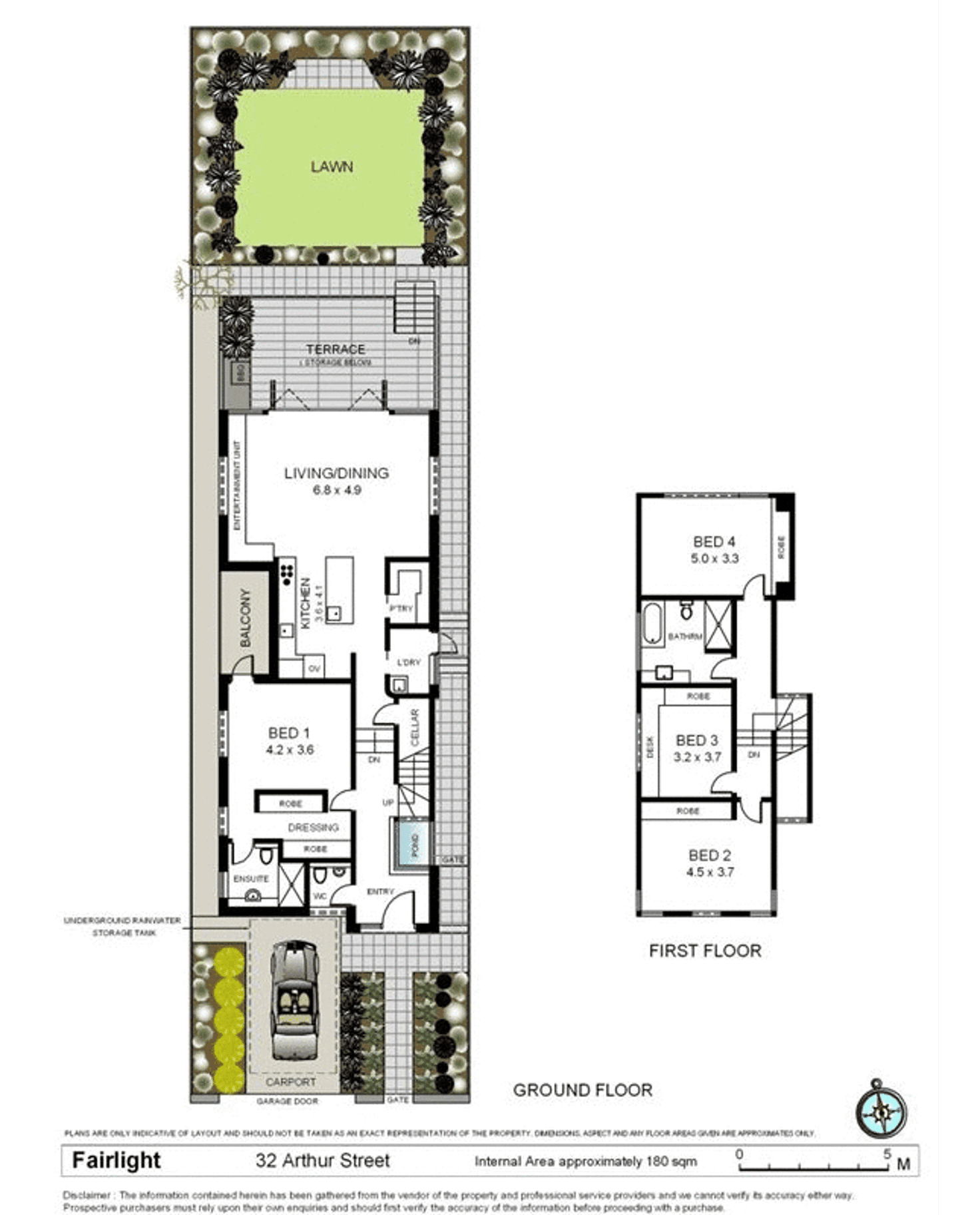 Floorplan of Homely house listing, 32 Arthur Street, Fairlight NSW 2094