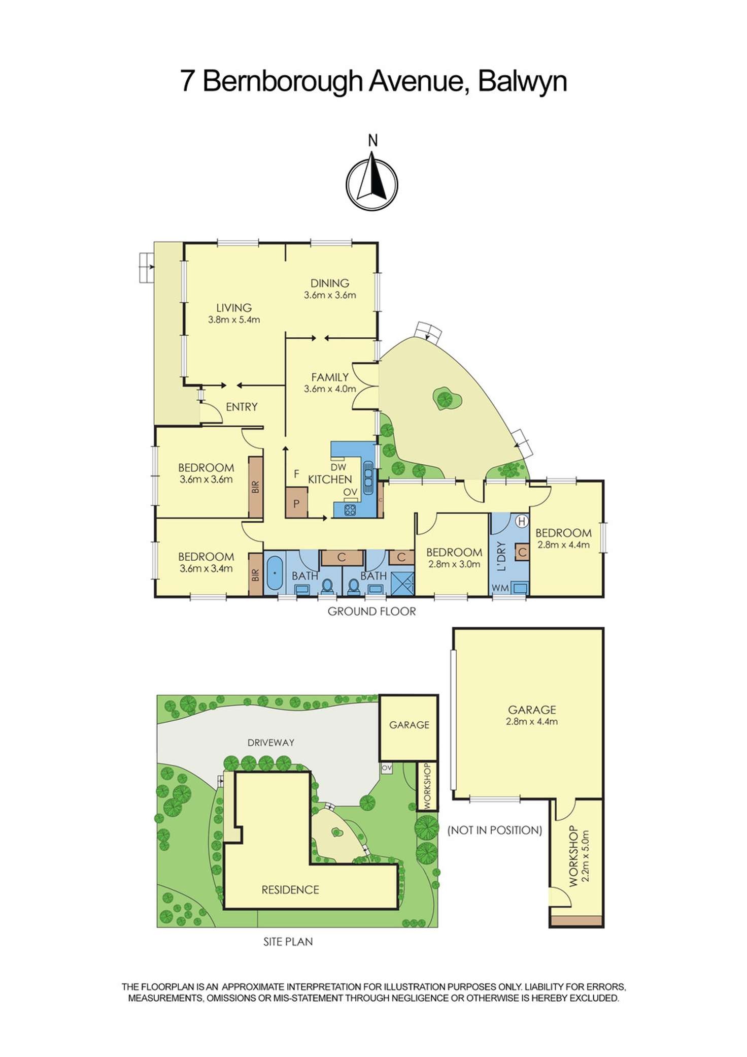 Floorplan of Homely house listing, 7 Bernborough Avenue, Balwyn VIC 3103