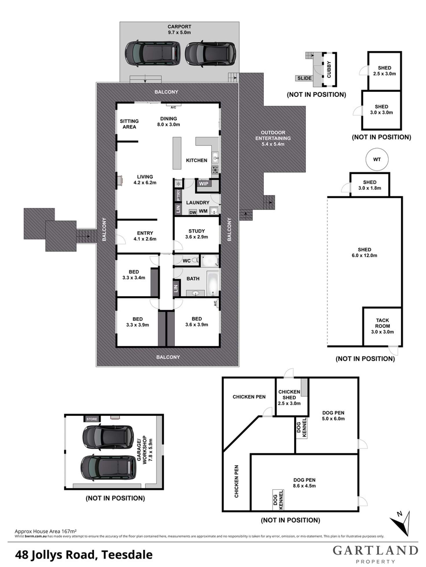 Floorplan of Homely house listing, 48 Jollys Road, Teesdale VIC 3328