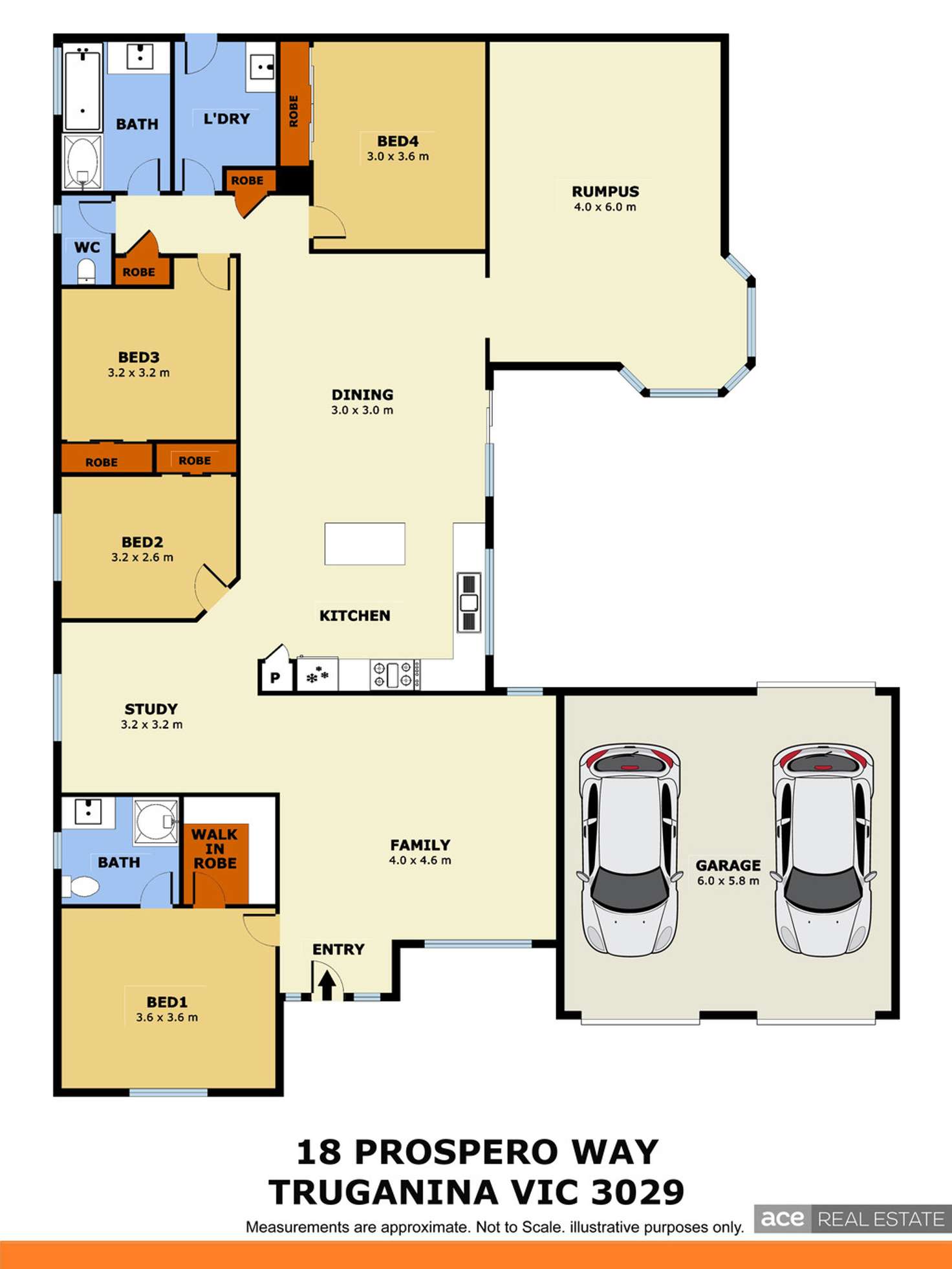 Floorplan of Homely house listing, 18 Prospero Way, Truganina VIC 3029