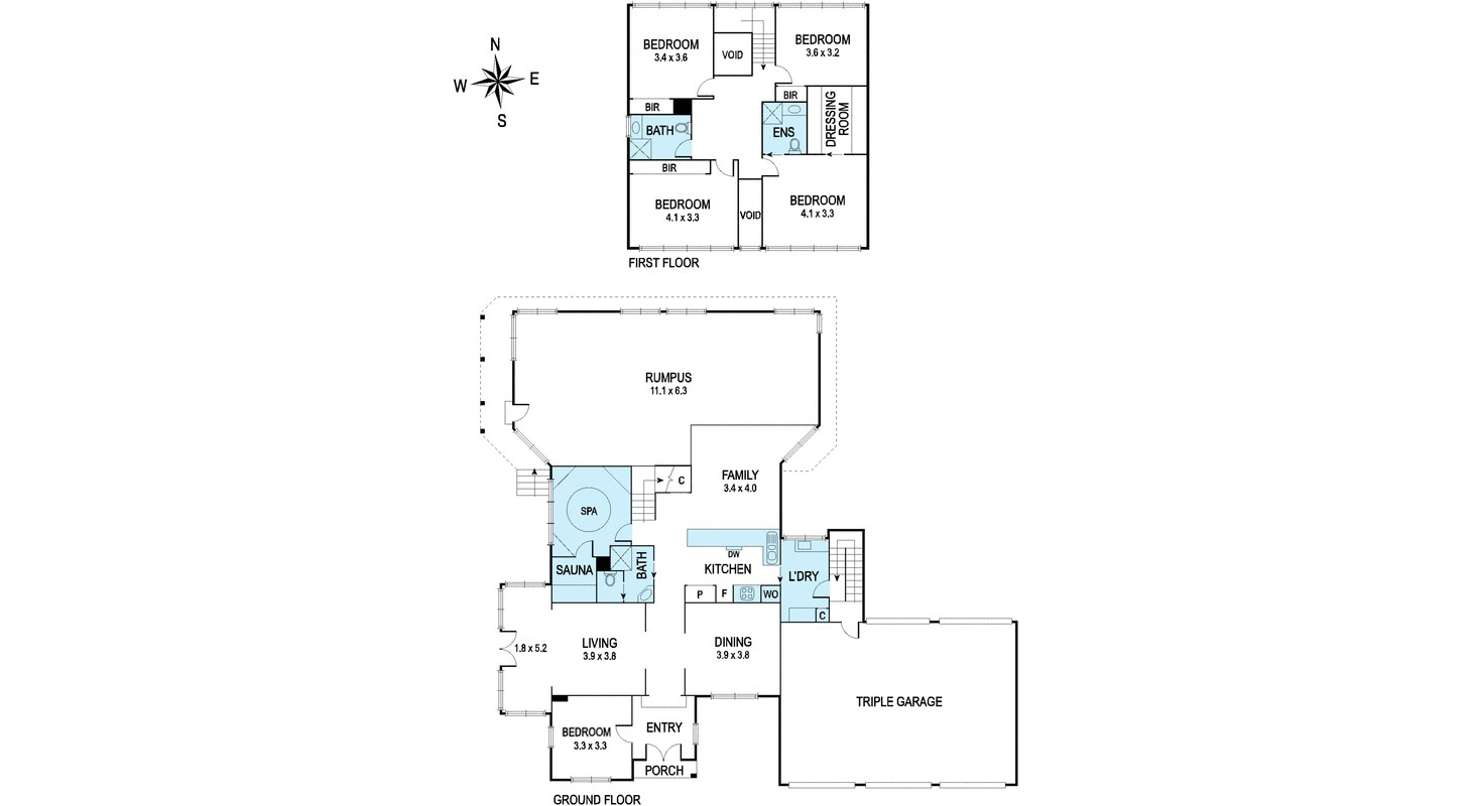 Floorplan of Homely house listing, 1-2 Turner Court, Glen Waverley VIC 3150