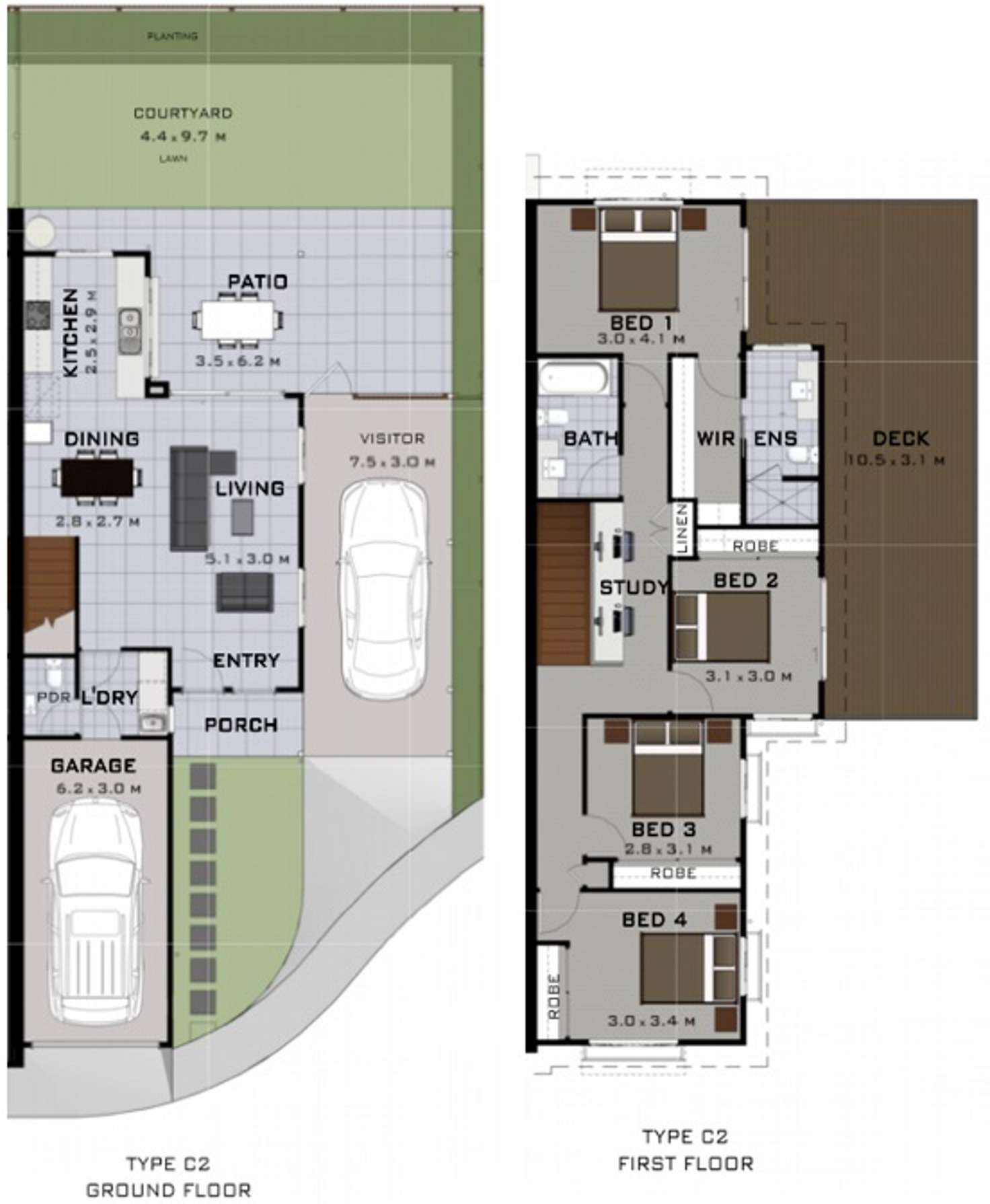 Floorplan of Homely townhouse listing, 34 / 39 Lacey Rd, Carseldine QLD 4034