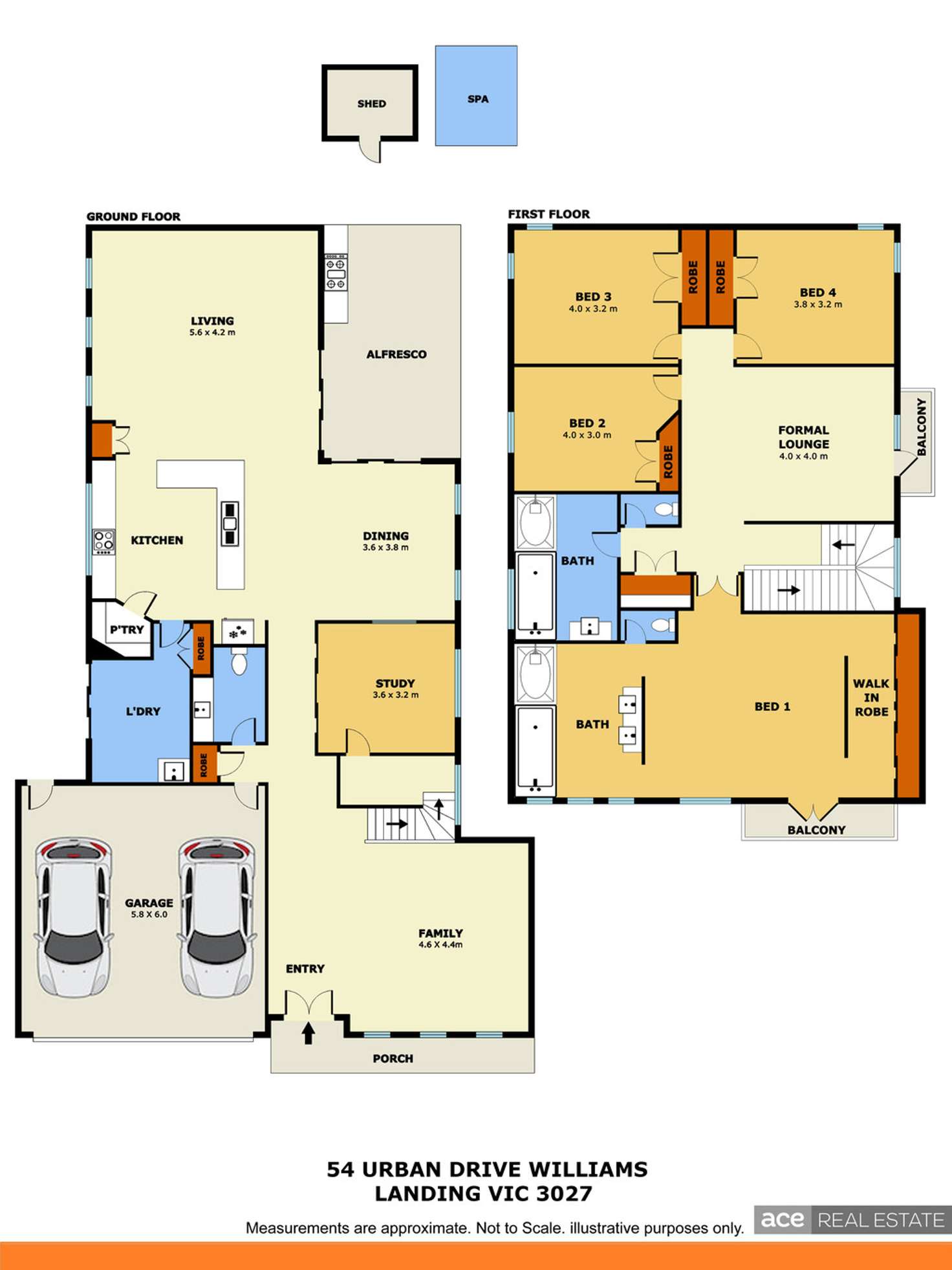 Floorplan of Homely house listing, 54 Urban Drive, Williams Landing VIC 3027