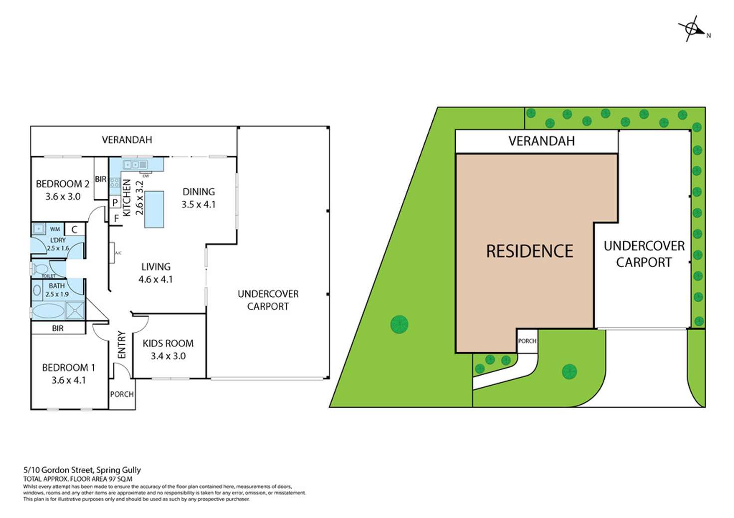 Floorplan of Homely house listing, 5/10 Gordon Street, Spring Gully VIC 3550